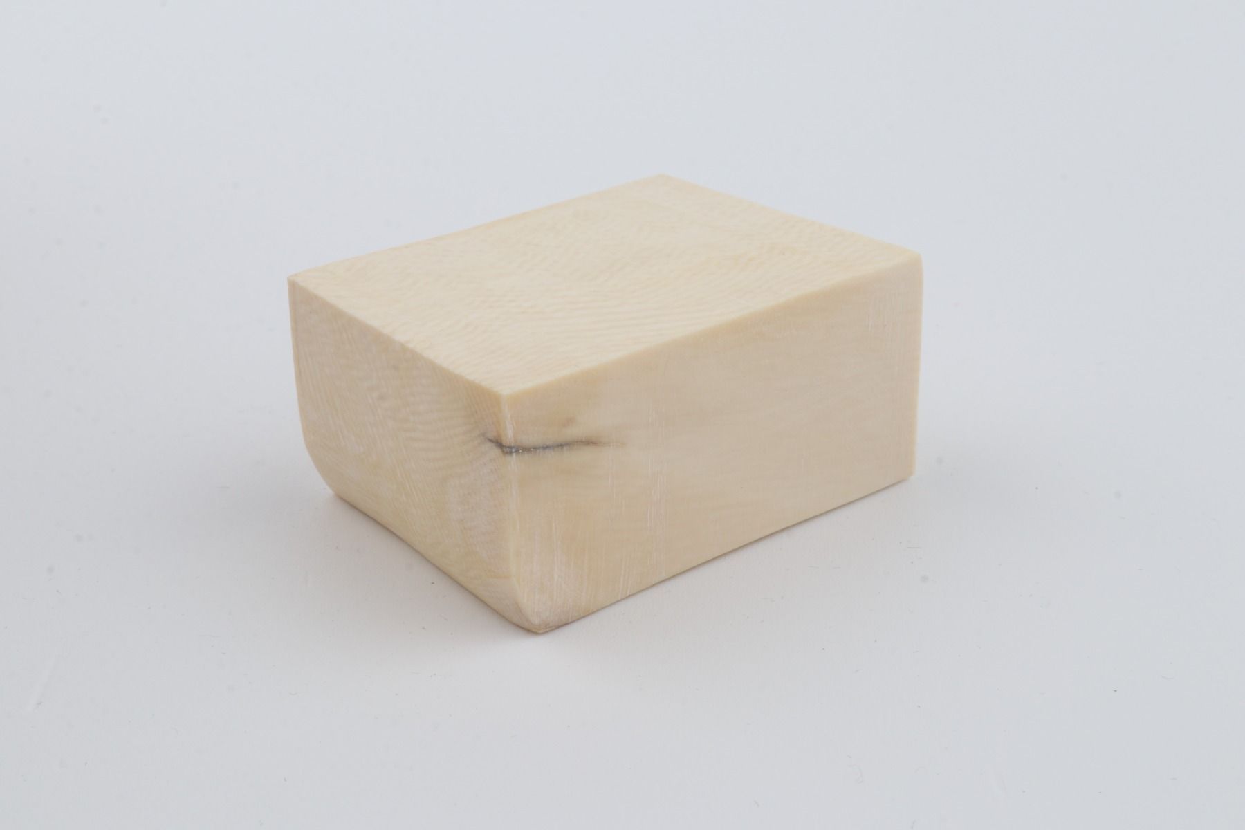 White mammoth ivory segment