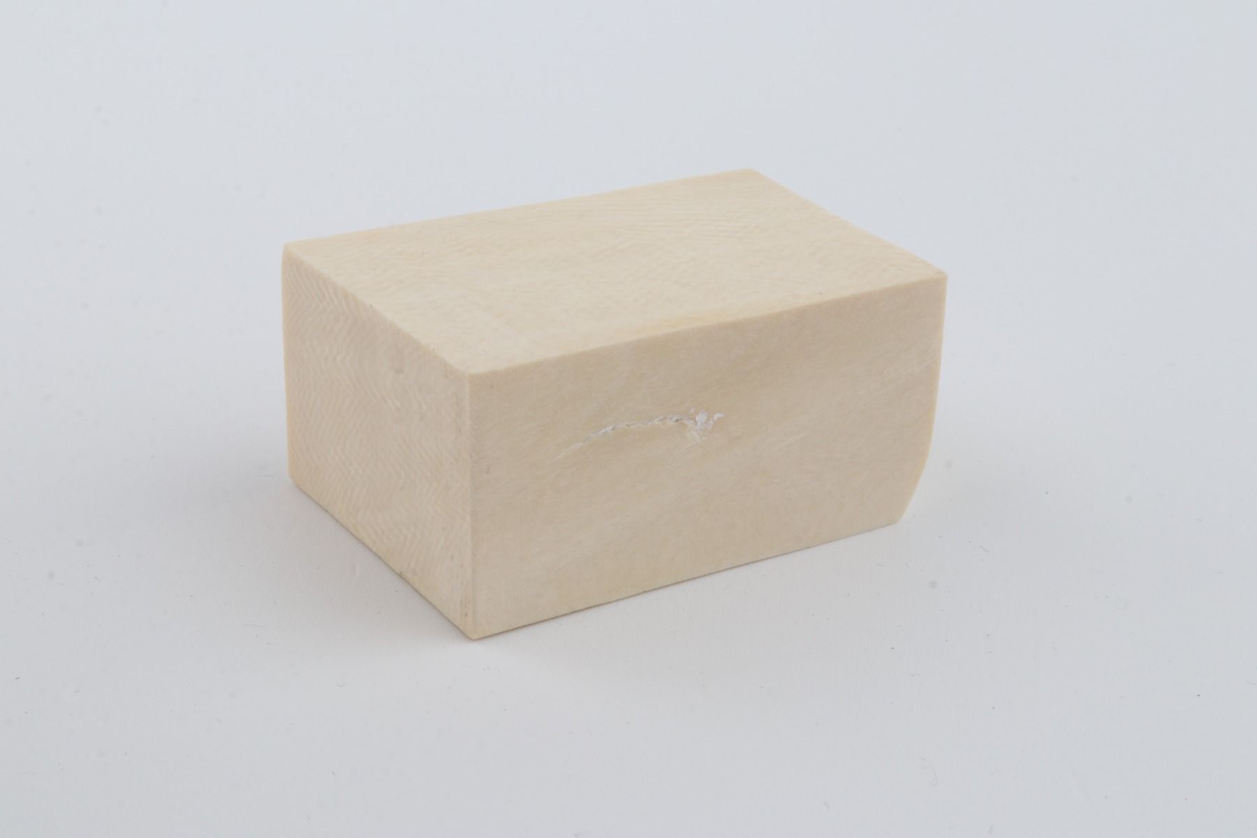 White mammoth ivory segment