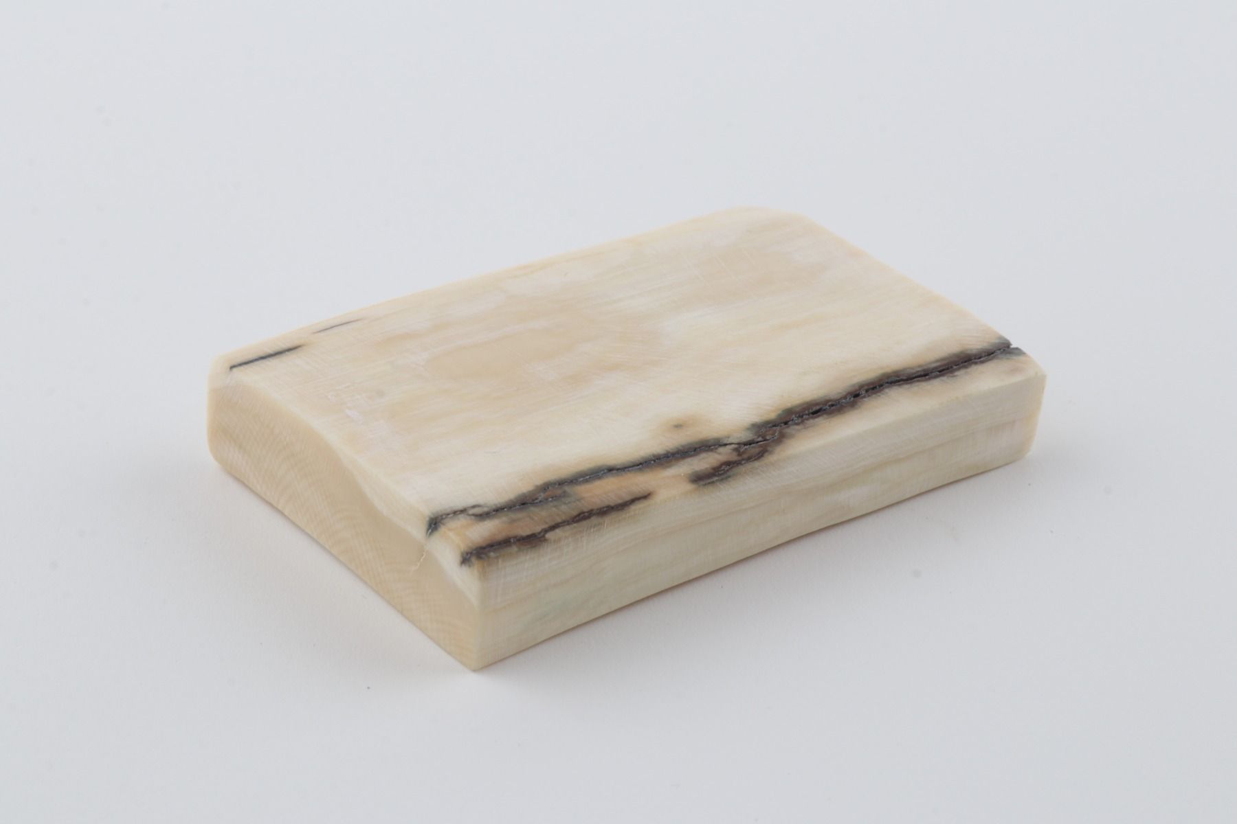 White mammoth ivory segment