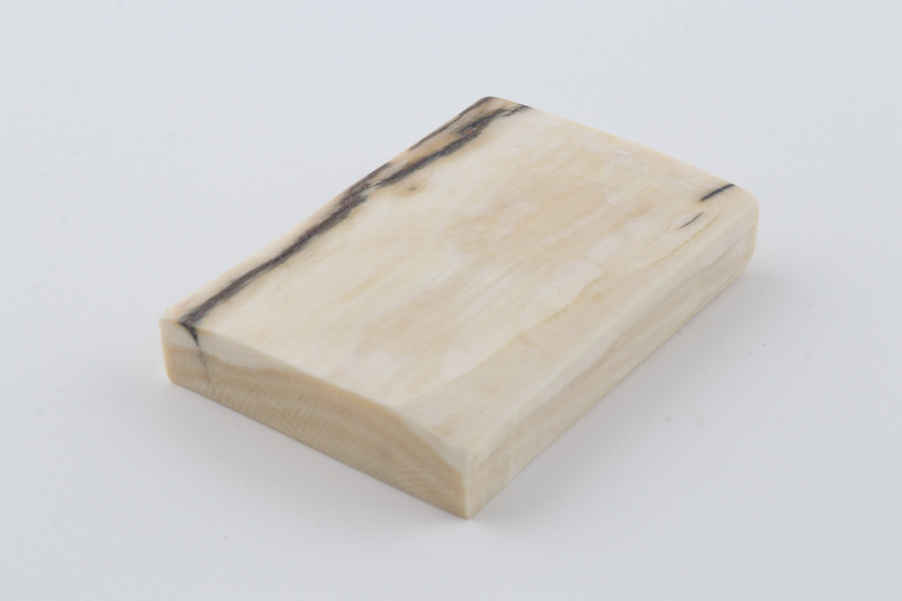 White mammoth ivory segment
