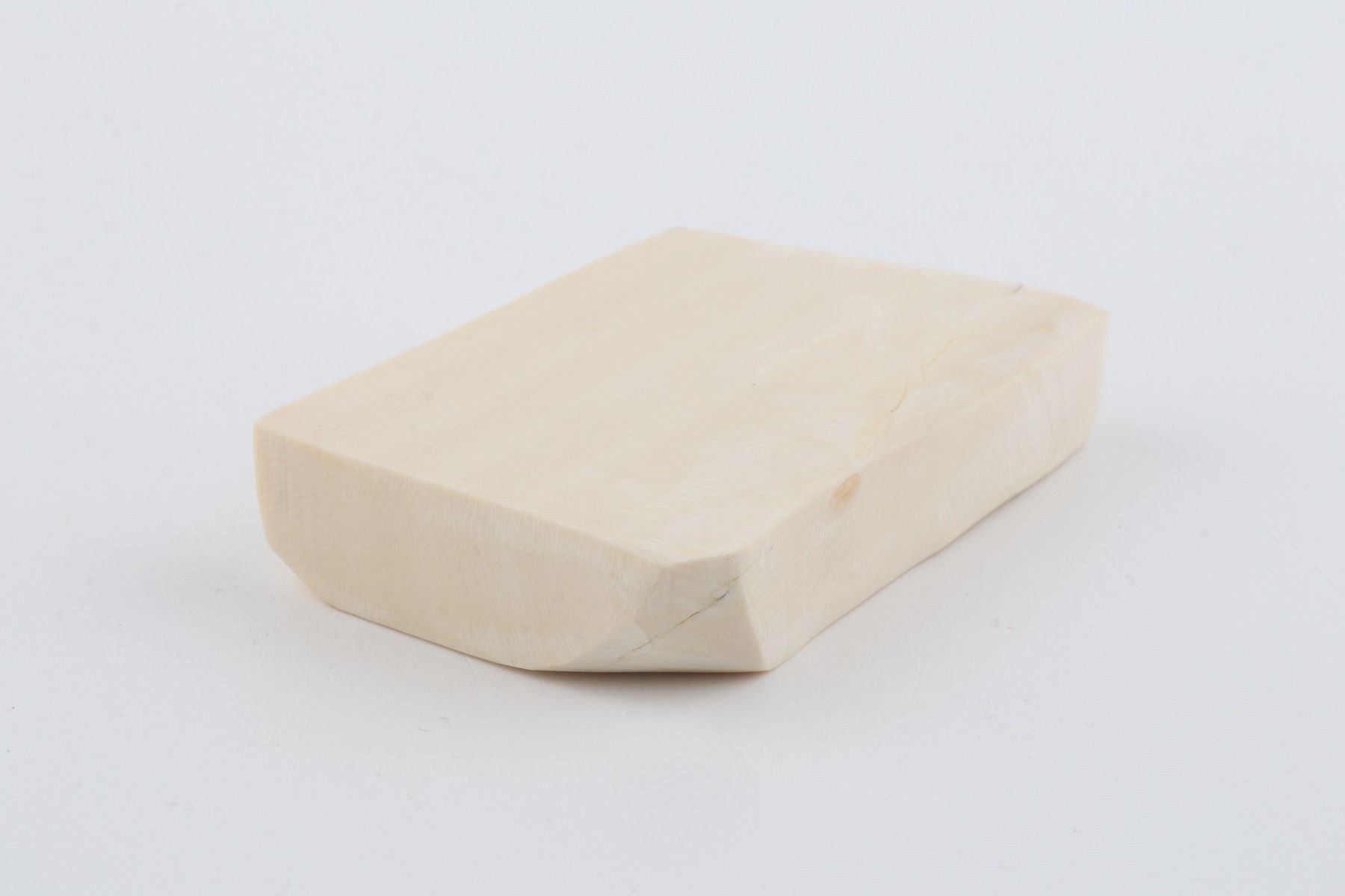 White mammoth ivory segment
