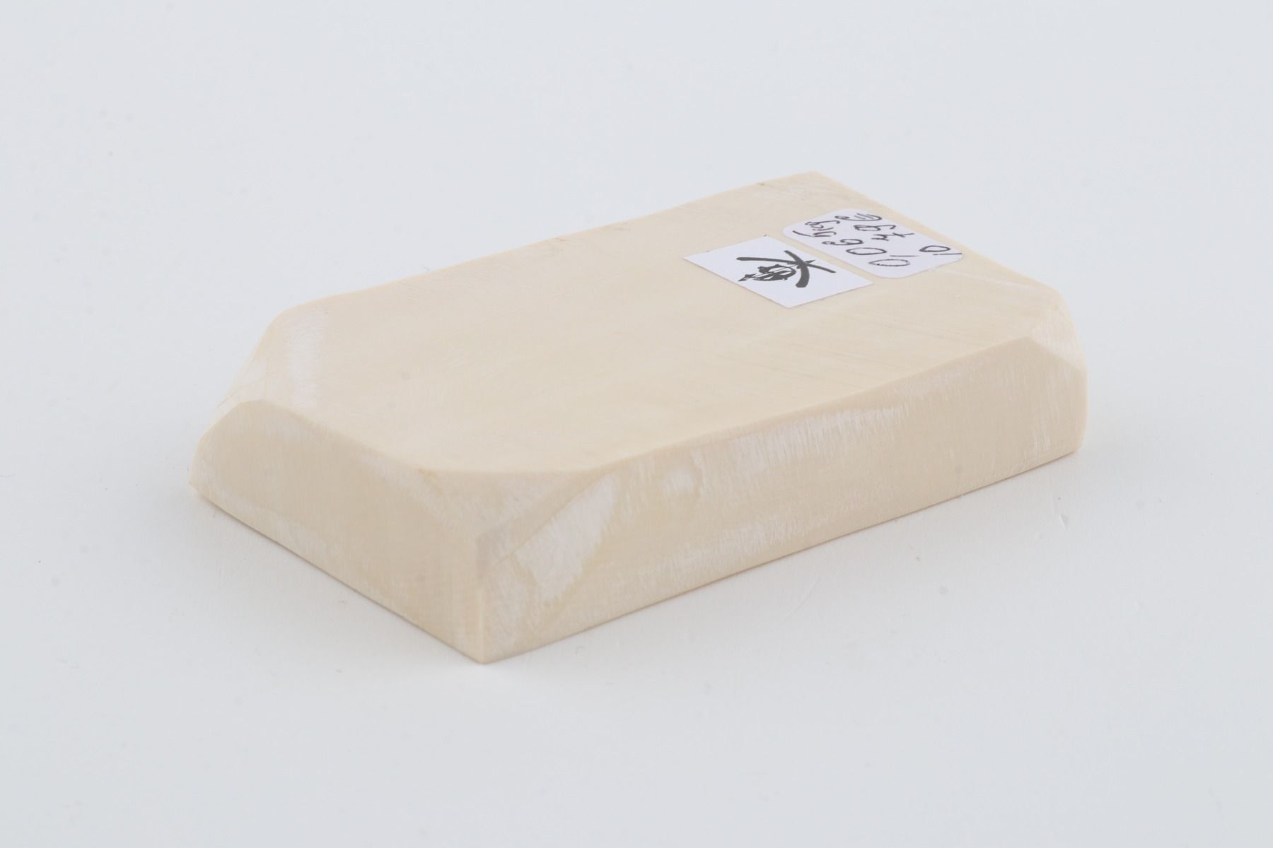 White mammoth ivory segment