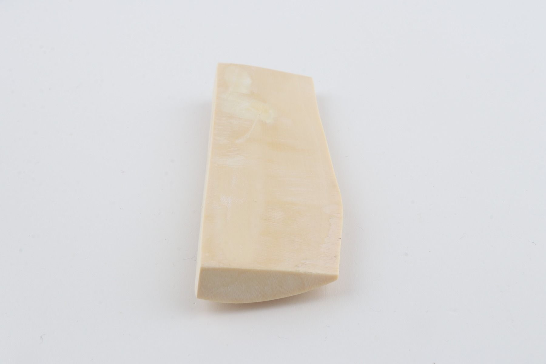 White mammoth ivory piece