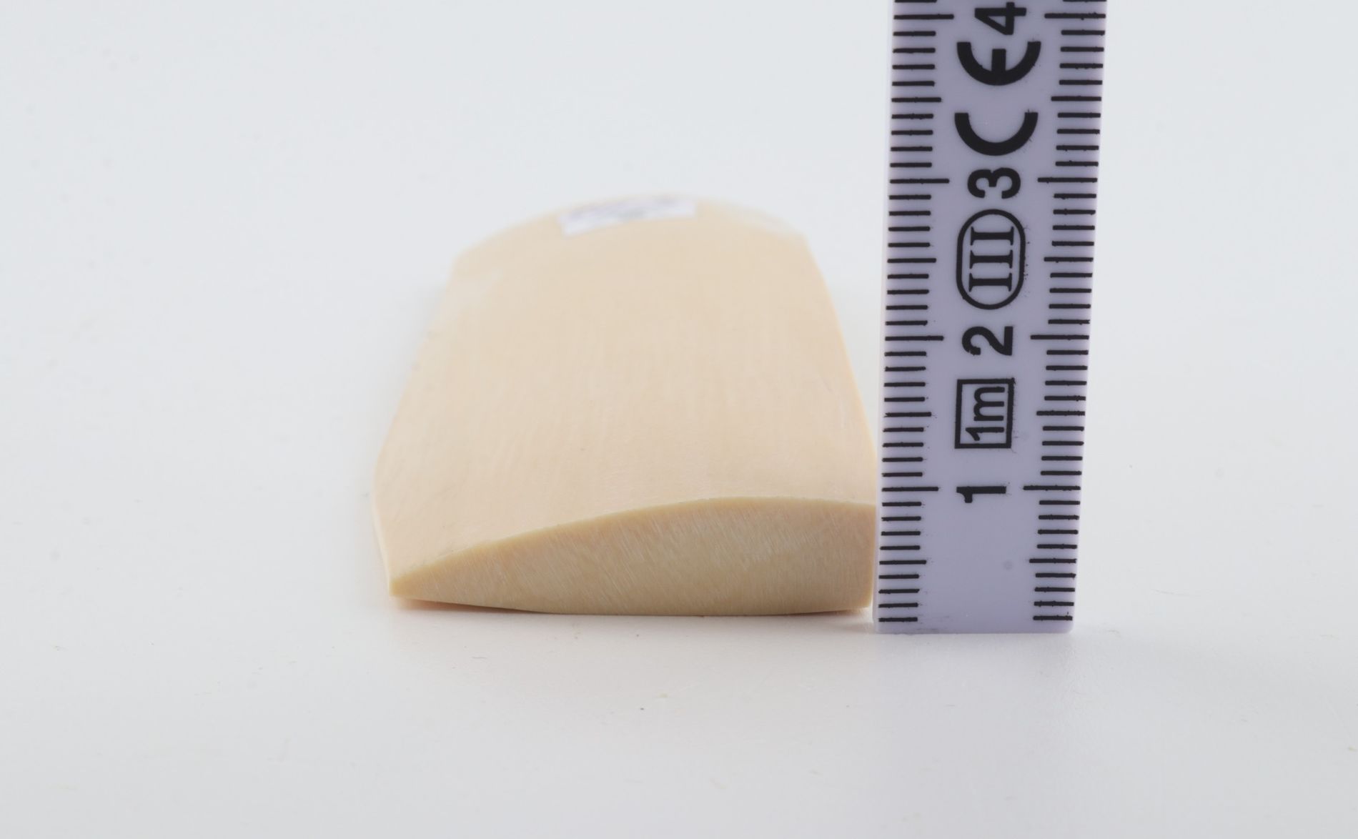 White mammoth ivory piece