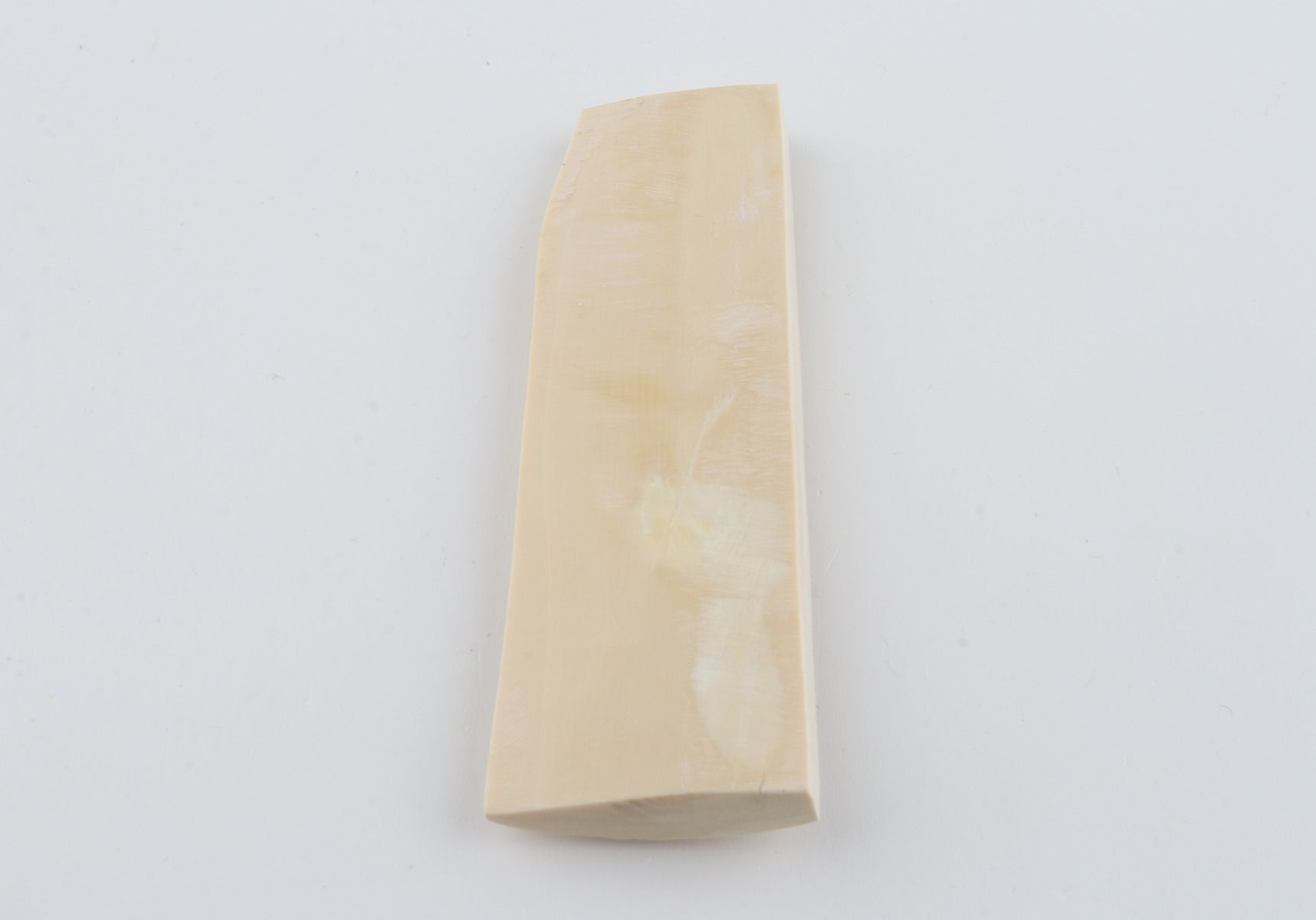 White mammoth ivory piece