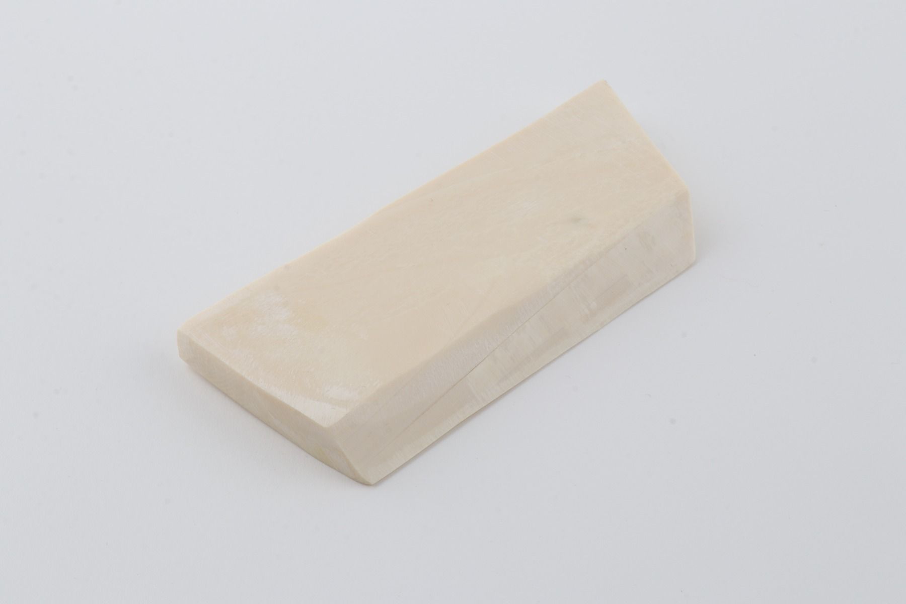 White mammoth ivory segment