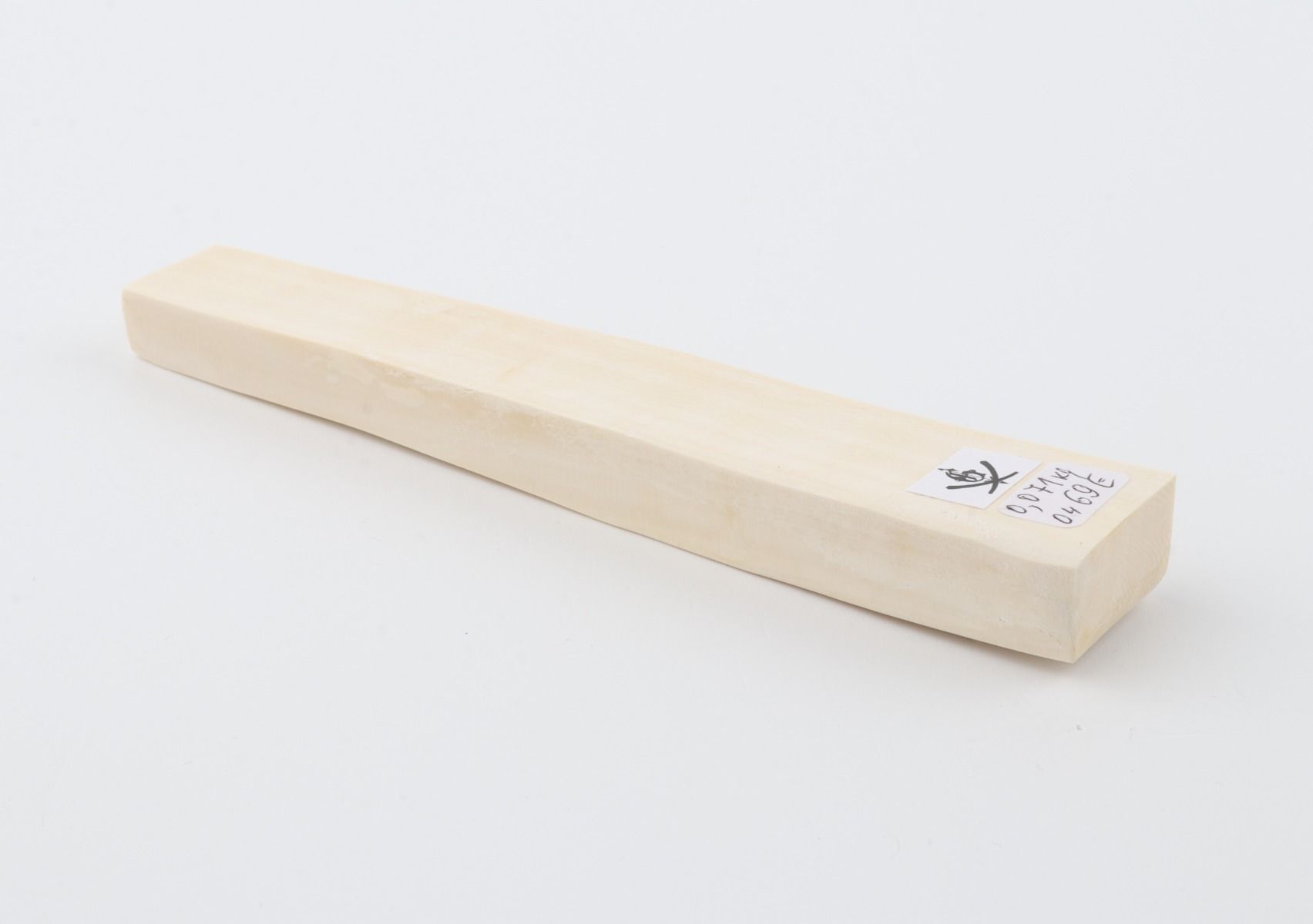 White mammoth ivory segment
