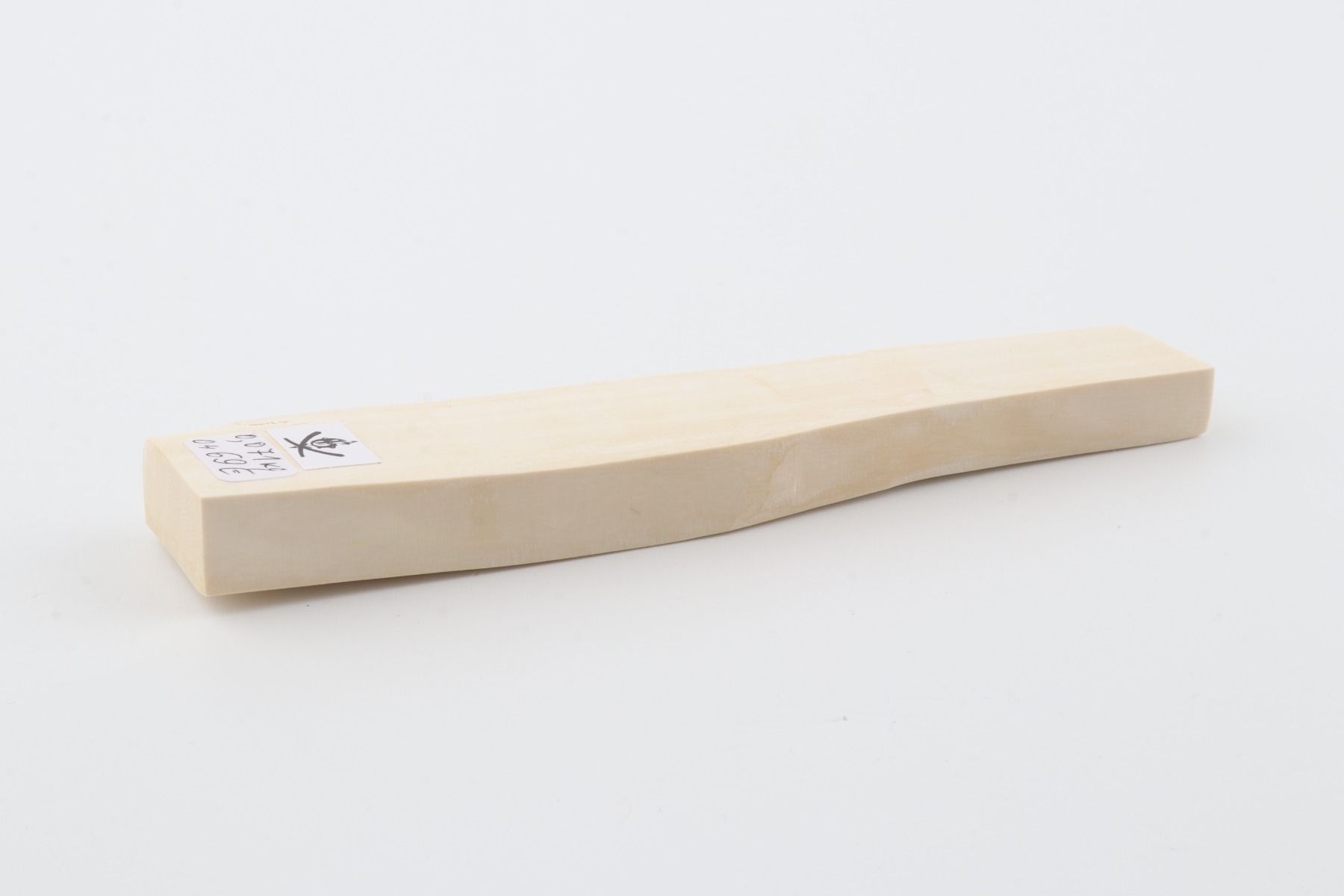 White mammoth ivory segment