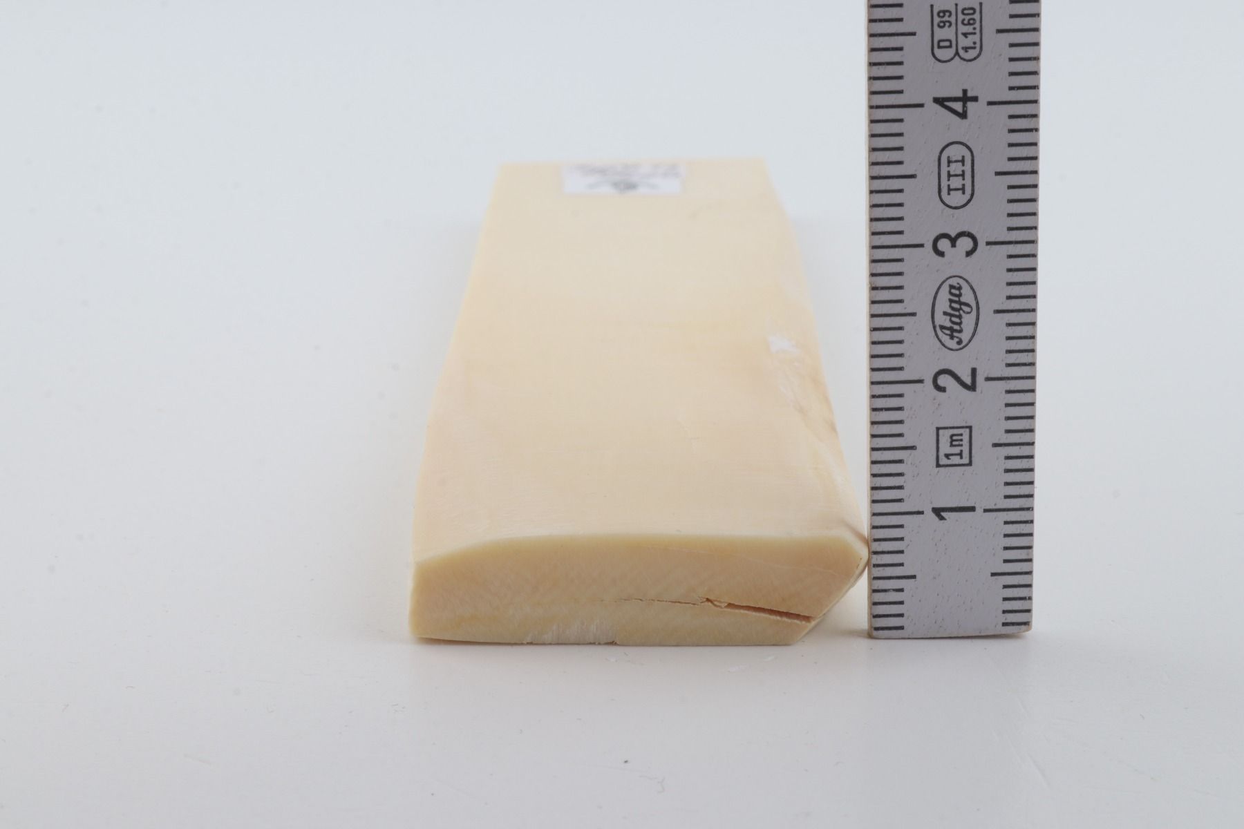 White mammoth ivory segment