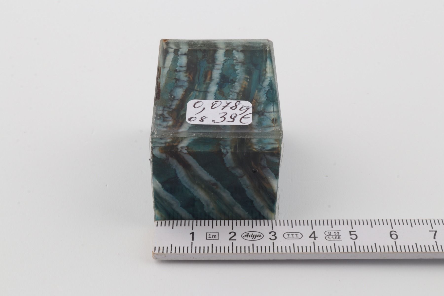 Stabilized mammoth molar piece