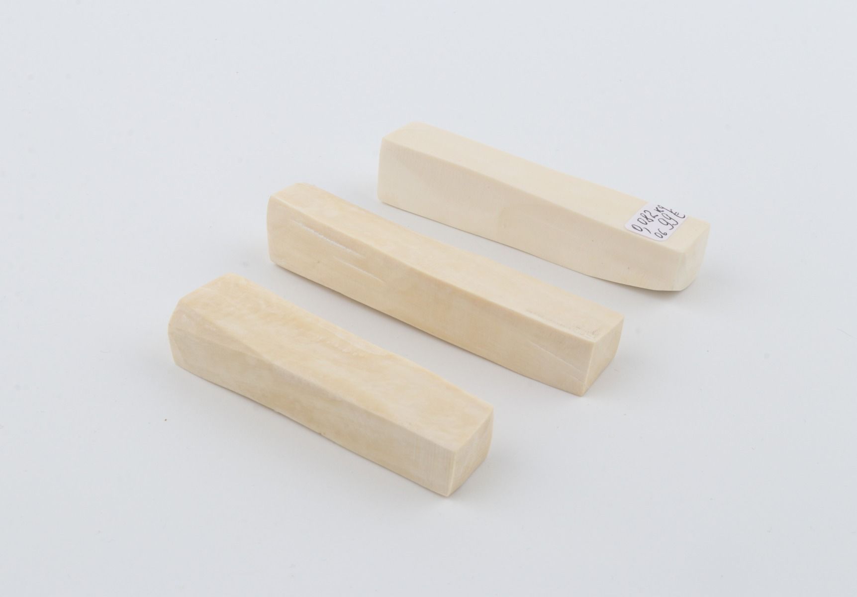 White mammoth ivory segments