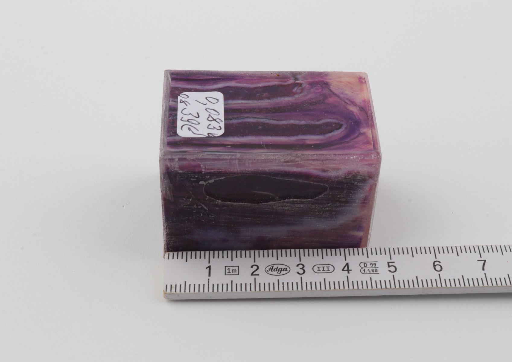 Stabilized mammoth molar piece