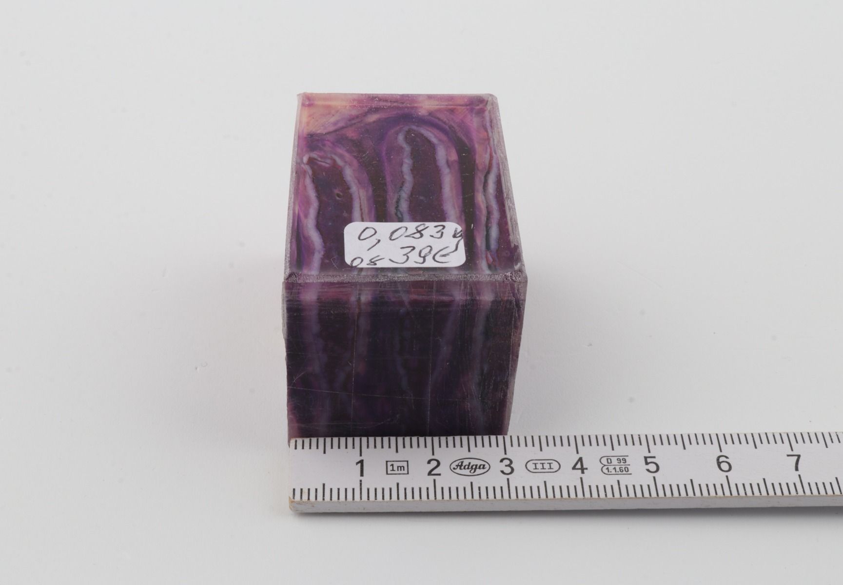 Stabilized mammoth molar piece
