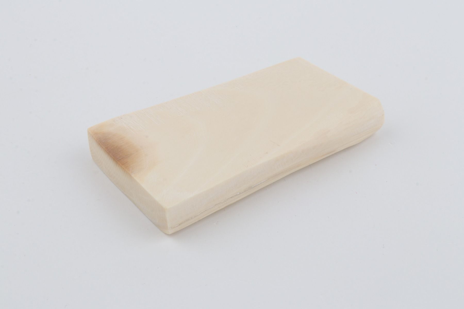 White mammoth ivory segment