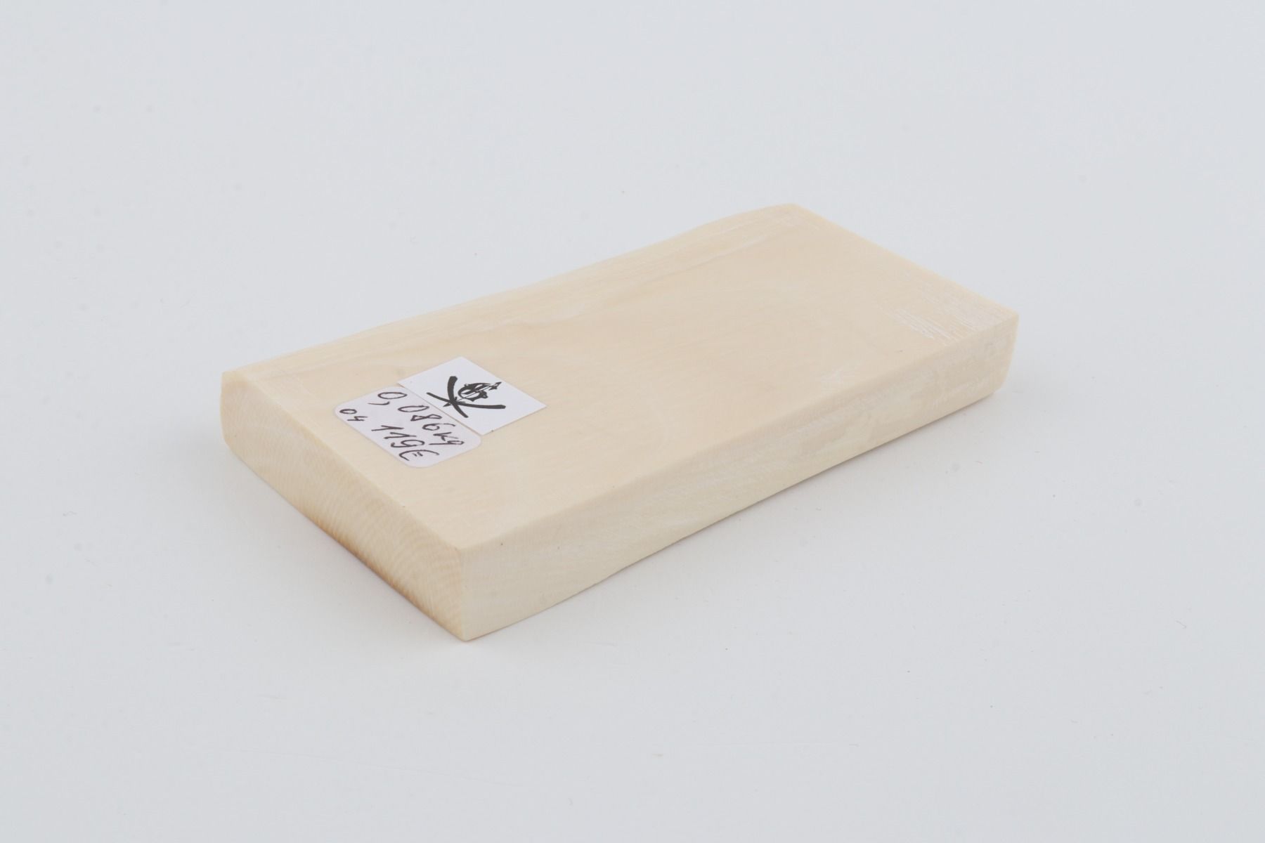 White mammoth ivory segment
