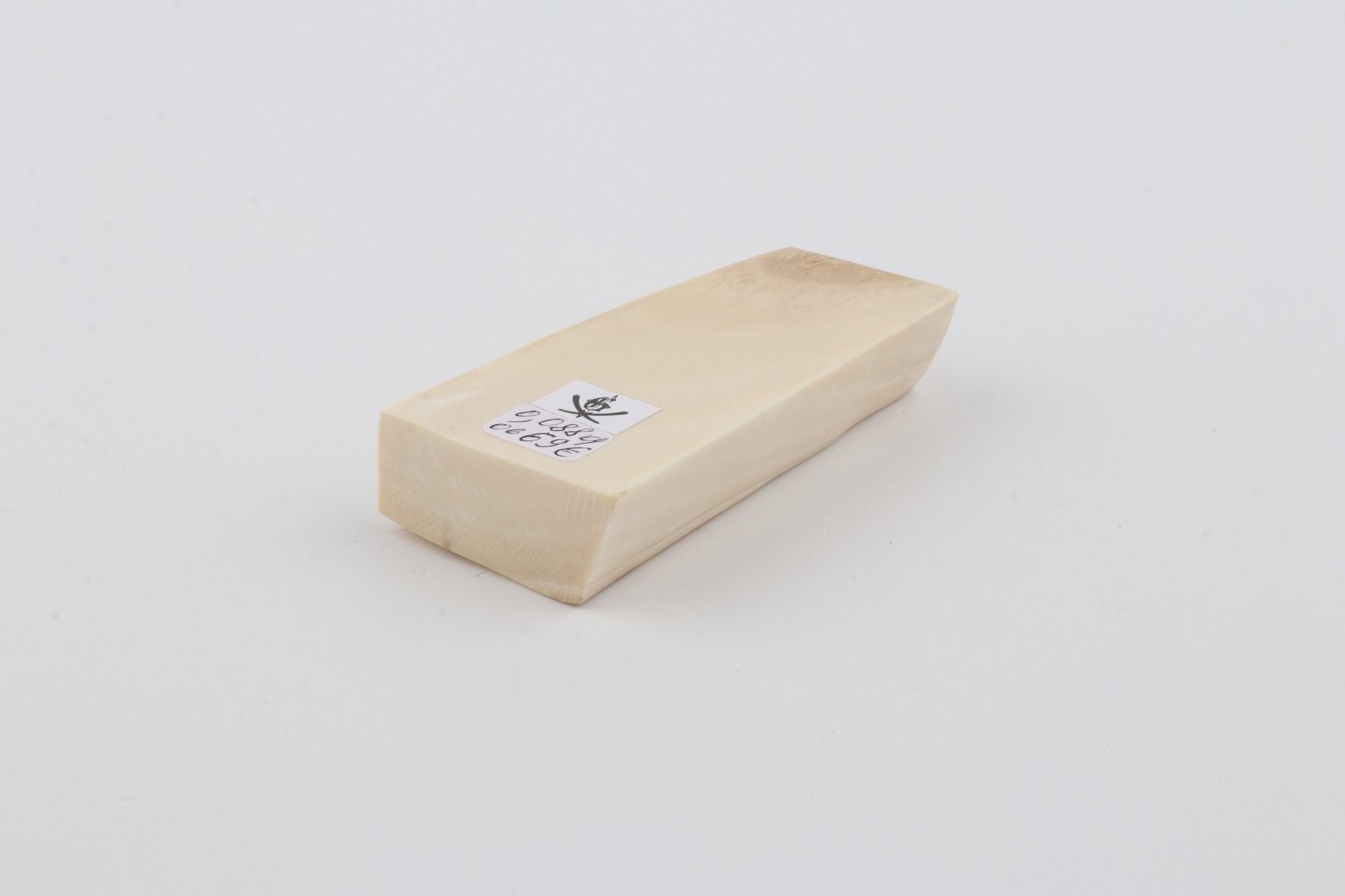 White mammoth ivory segment