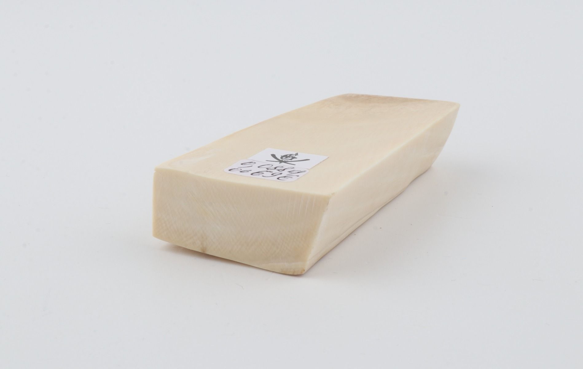 White mammoth ivory segment