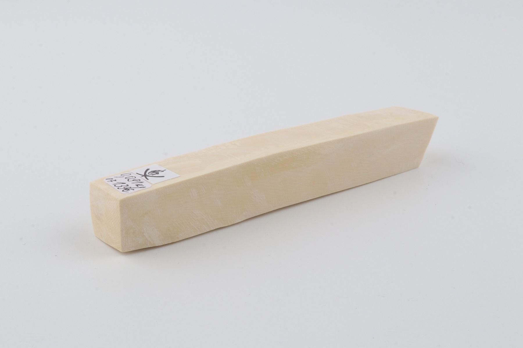 White mammoth ivory segment