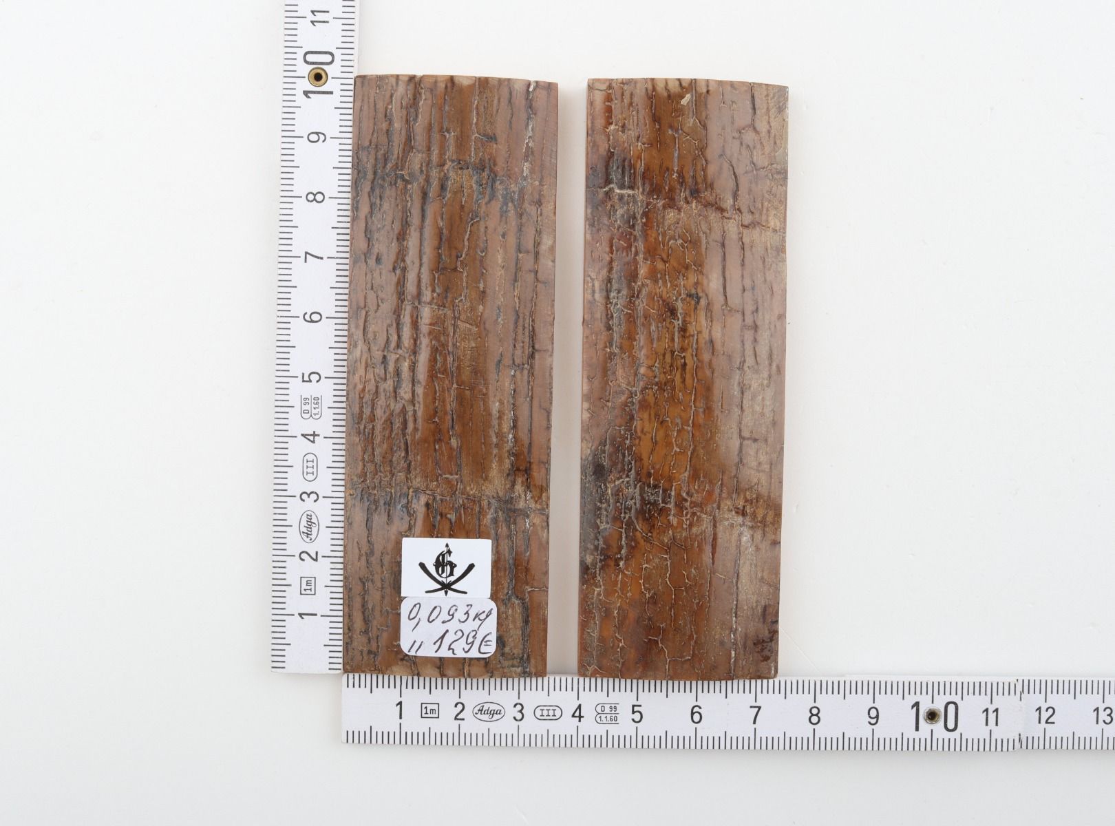 Natural mammoth bark scales