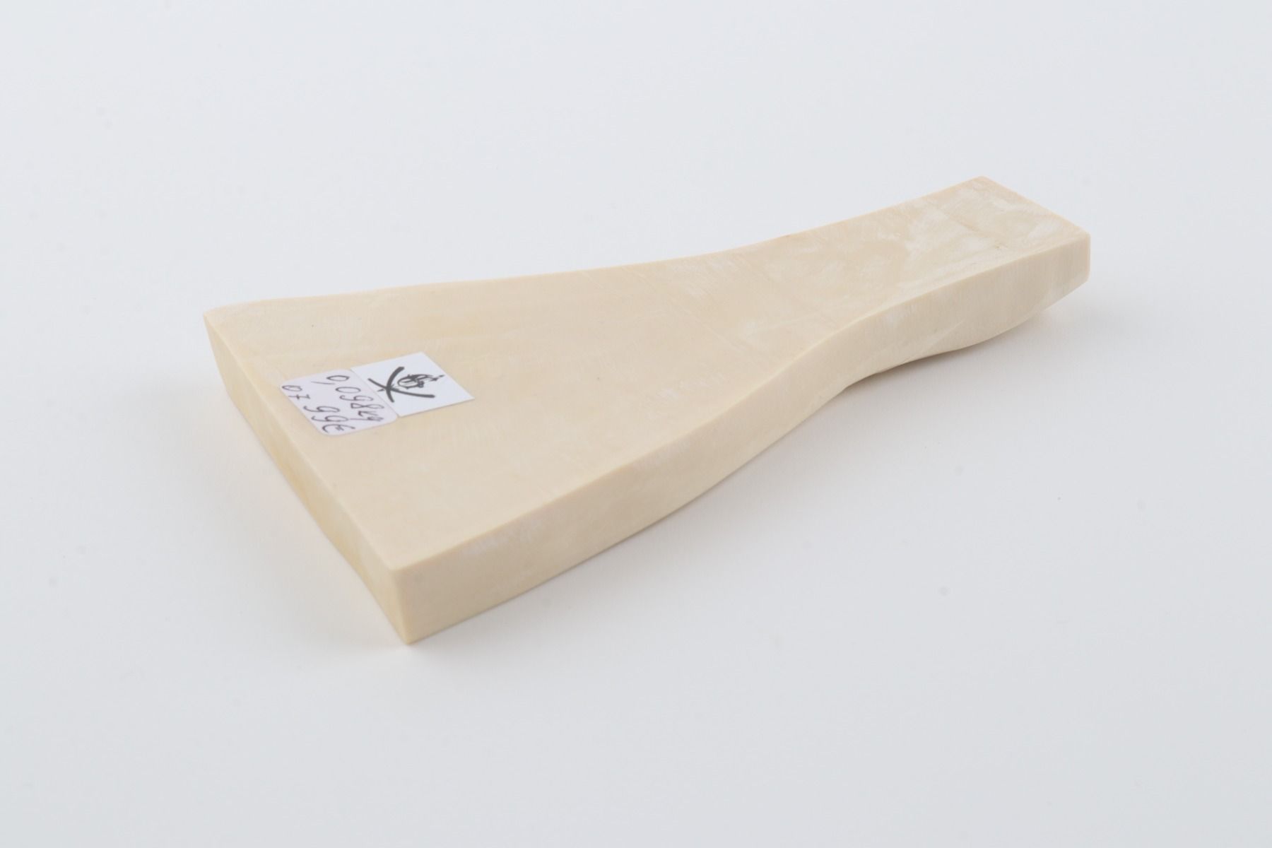 White mammoth ivory segment