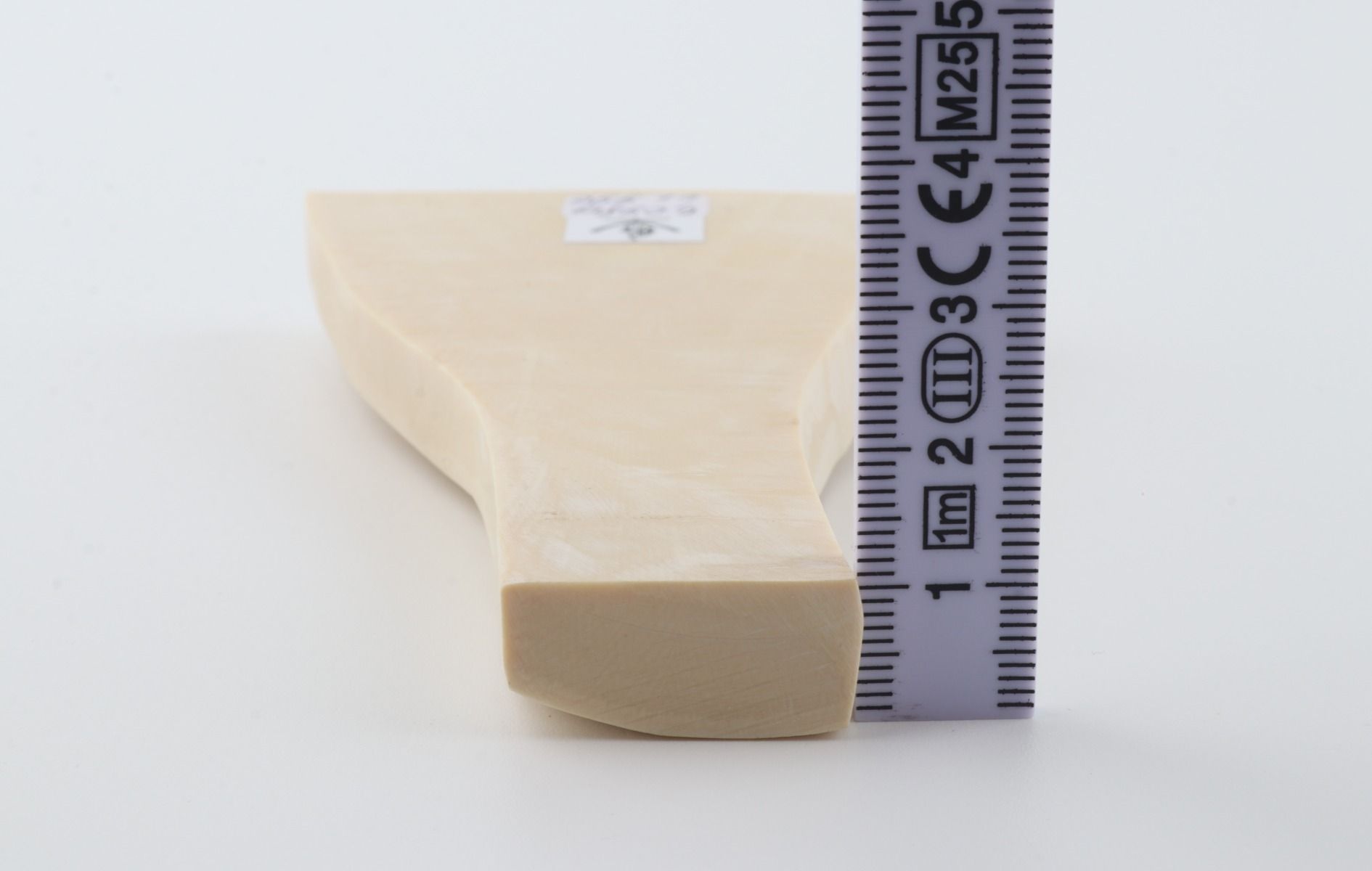 White mammoth ivory segment