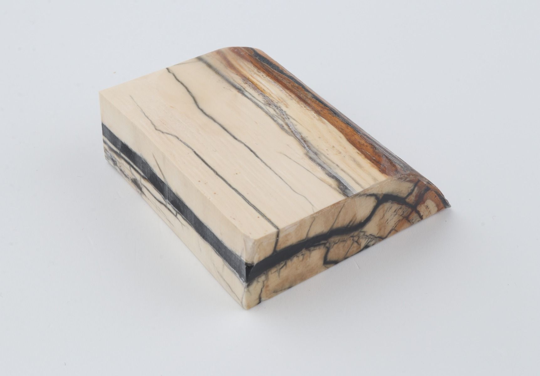 Stabilised mammoth ivory piece