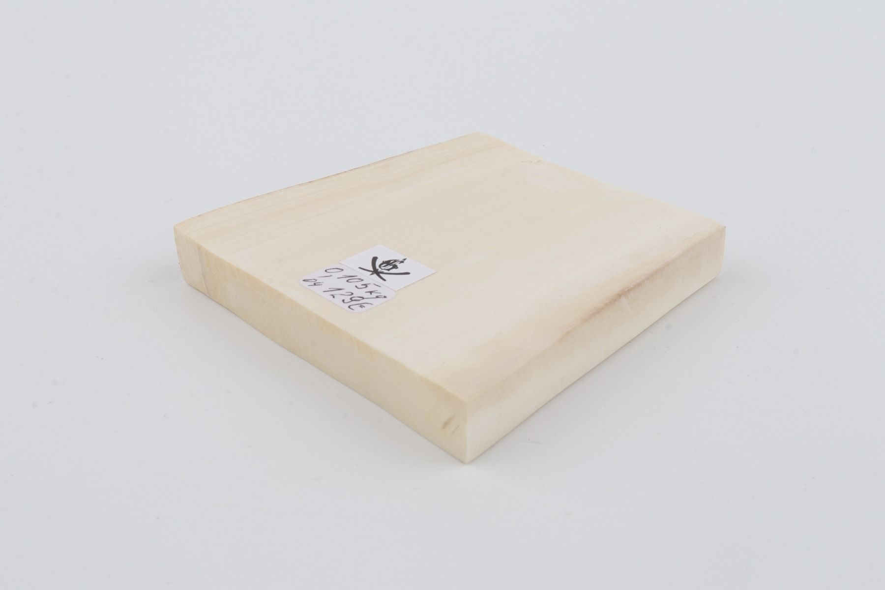 White mammoth ivory segment