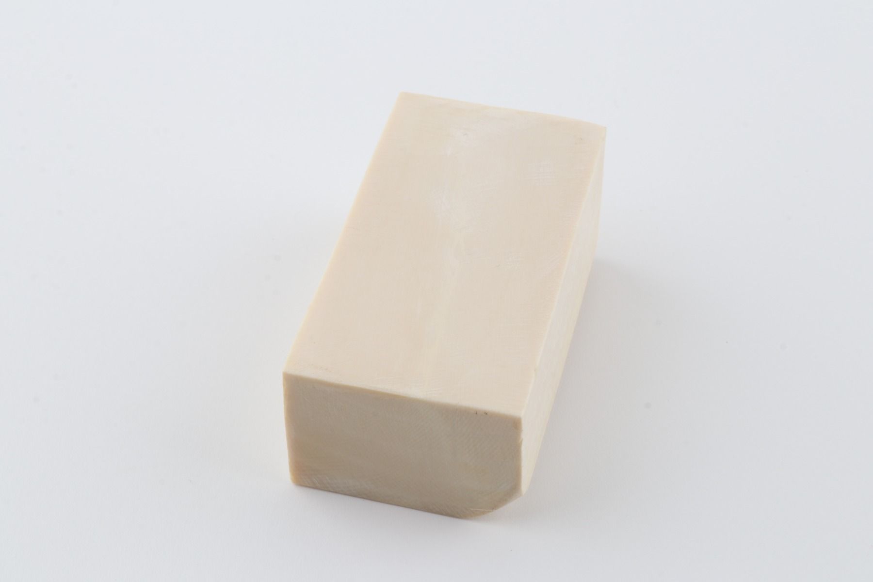 White mammoth ivory segment