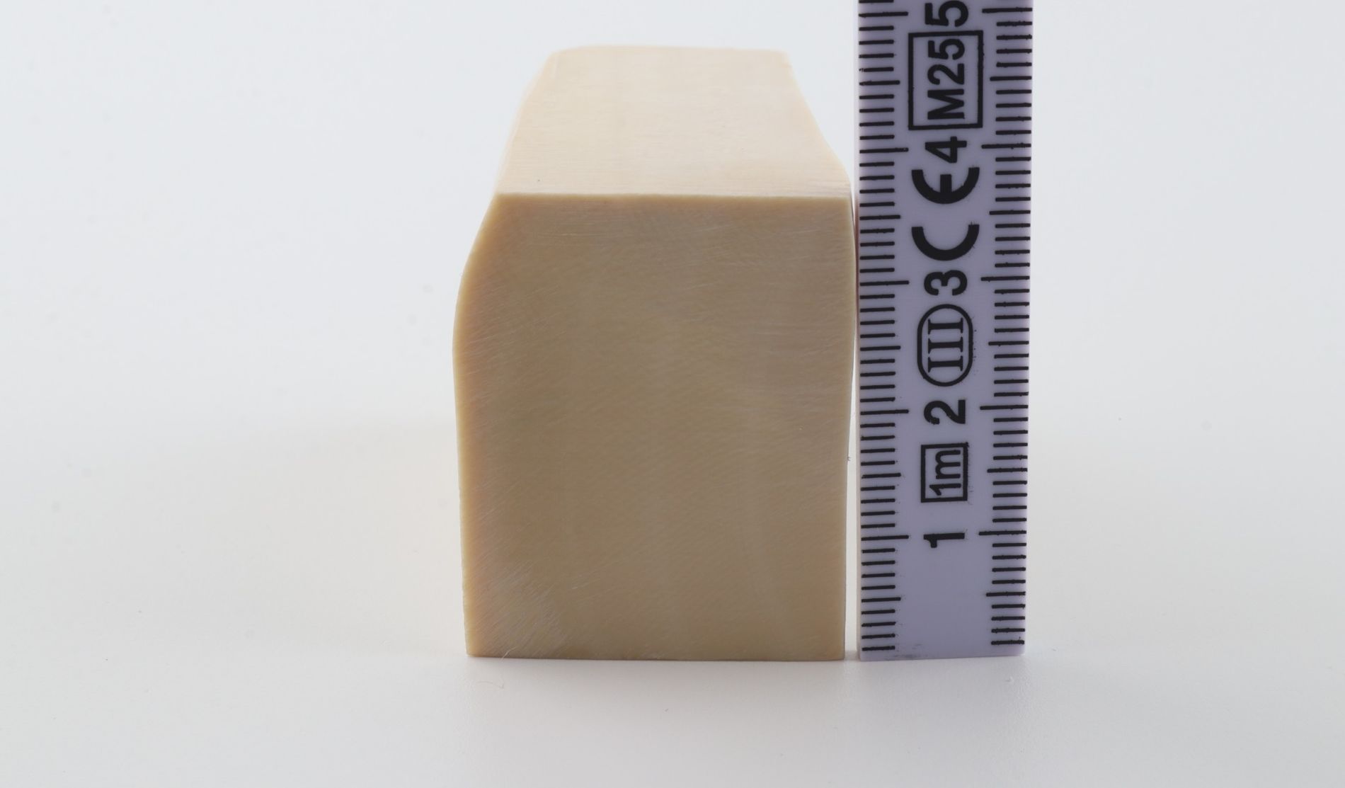 White mammoth ivory segment