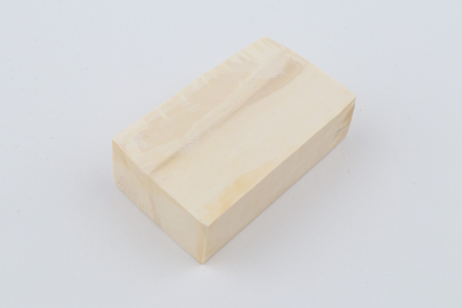 White mammoth ivory segment