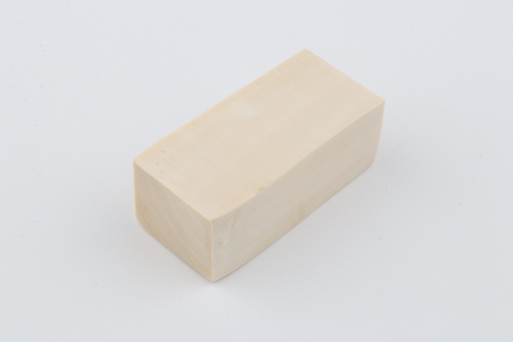 White mammoth ivory segment