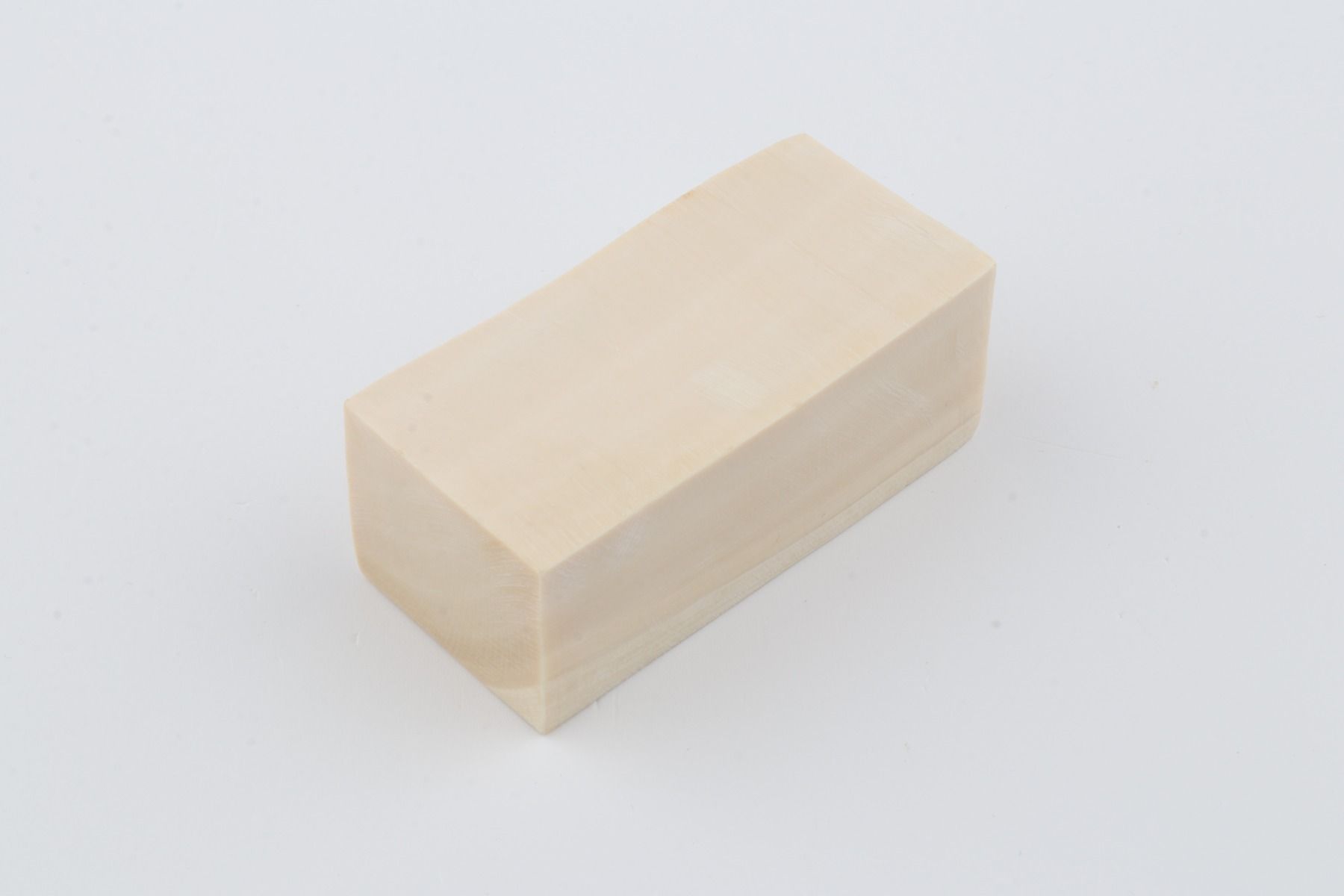 White mammoth ivory segment