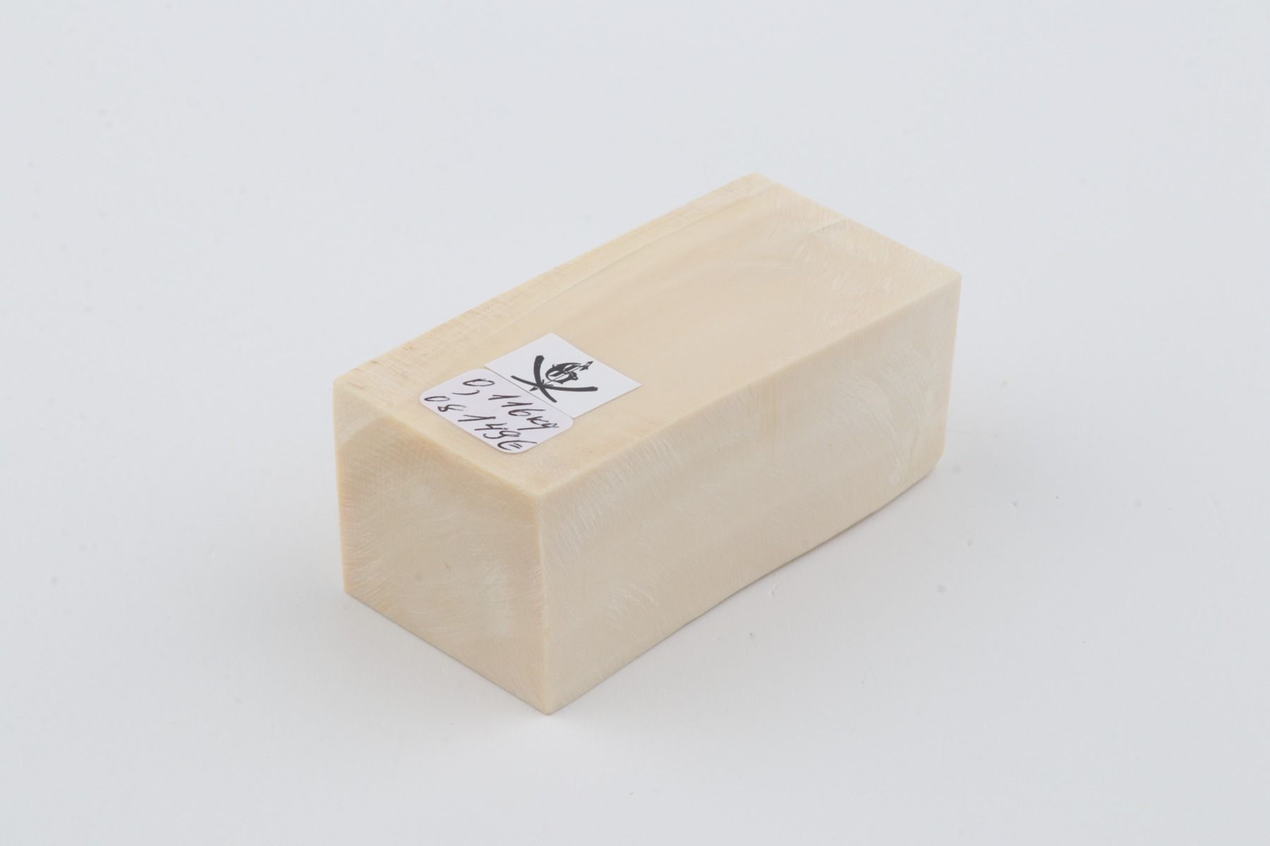 White mammoth ivory segment