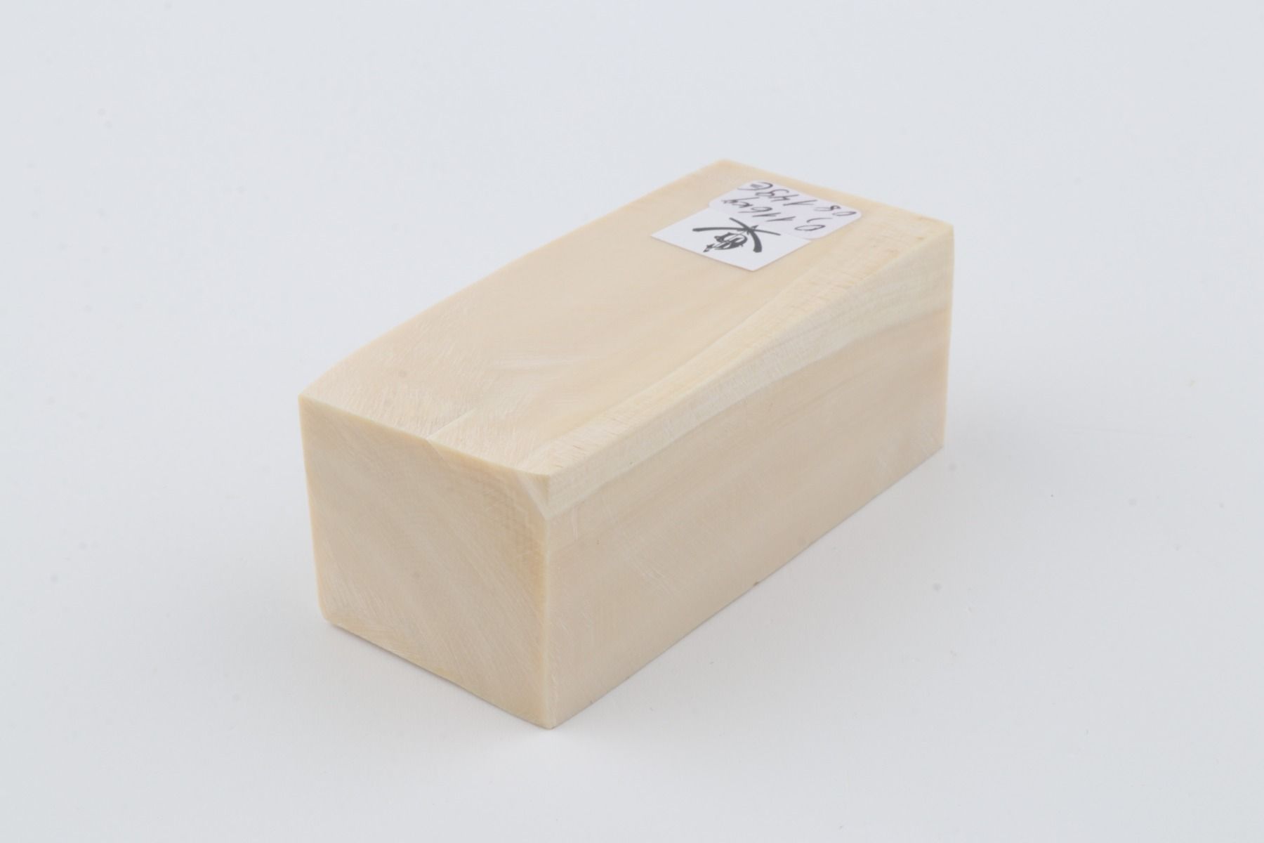 White mammoth ivory segment