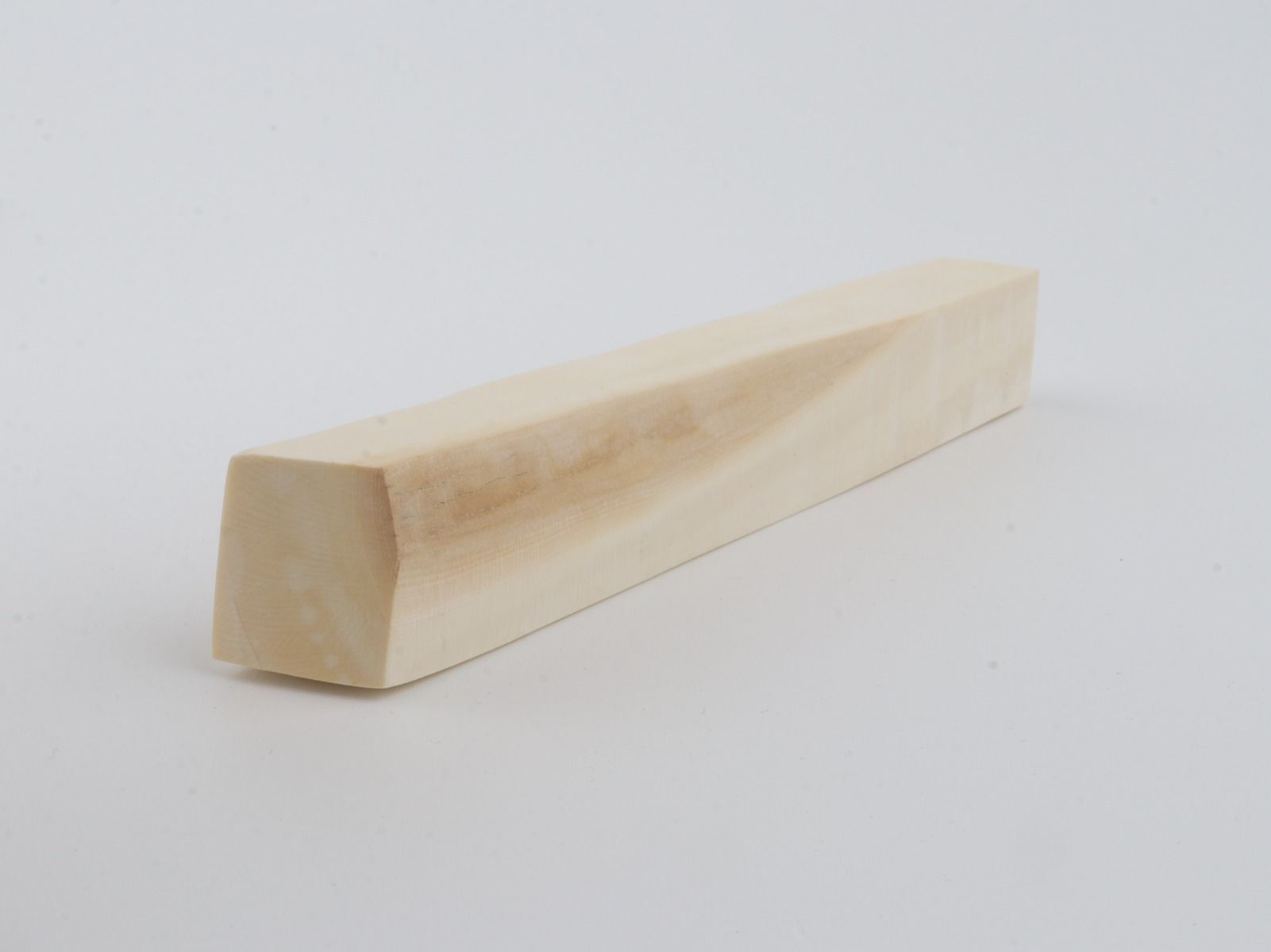 White mammoth ivory segment