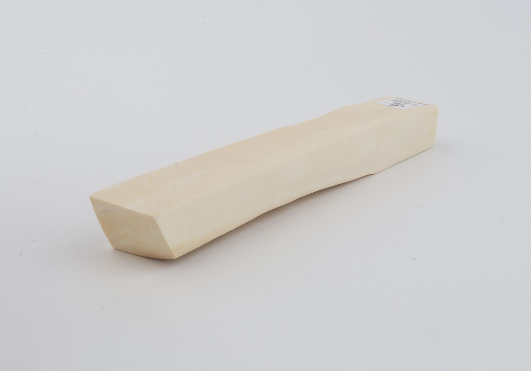White mammoth ivory segment