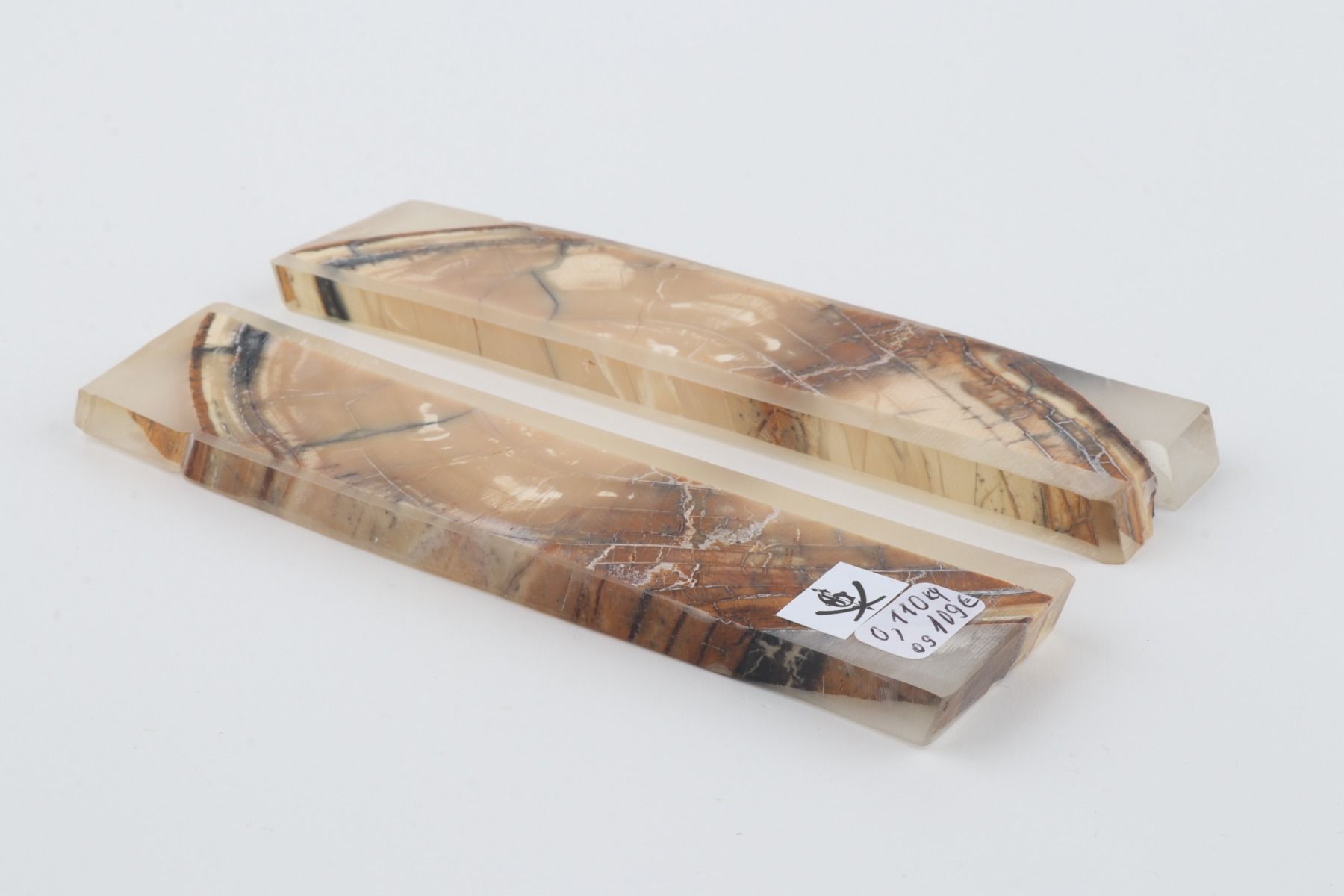 Stabilized mammoth ivory scales