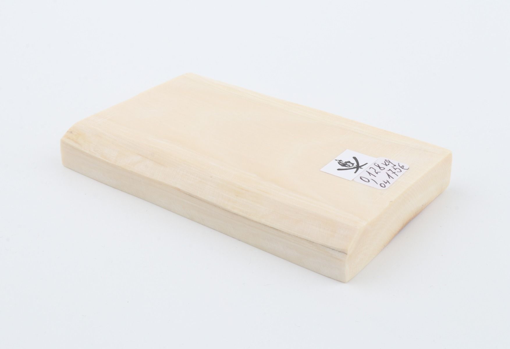White mammoth ivory segment