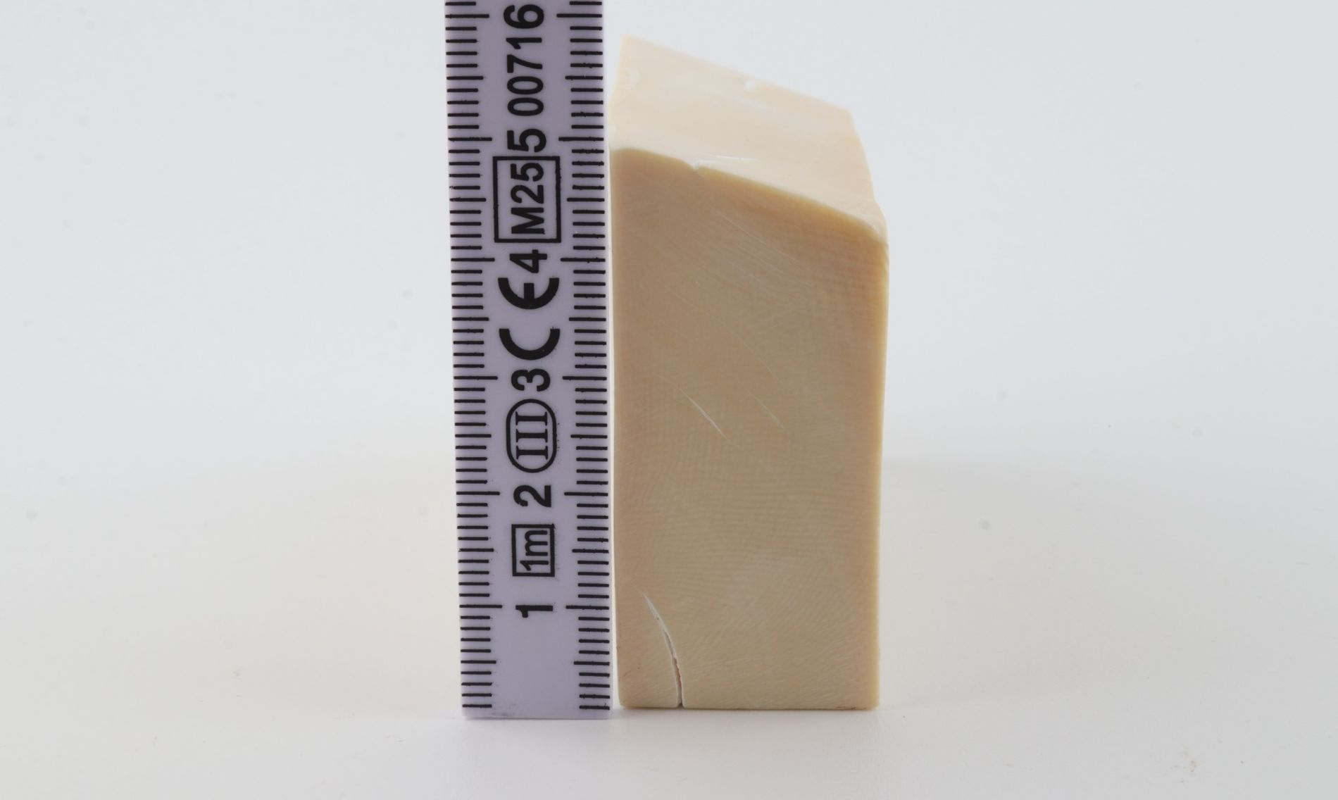 White mammoth ivory segment