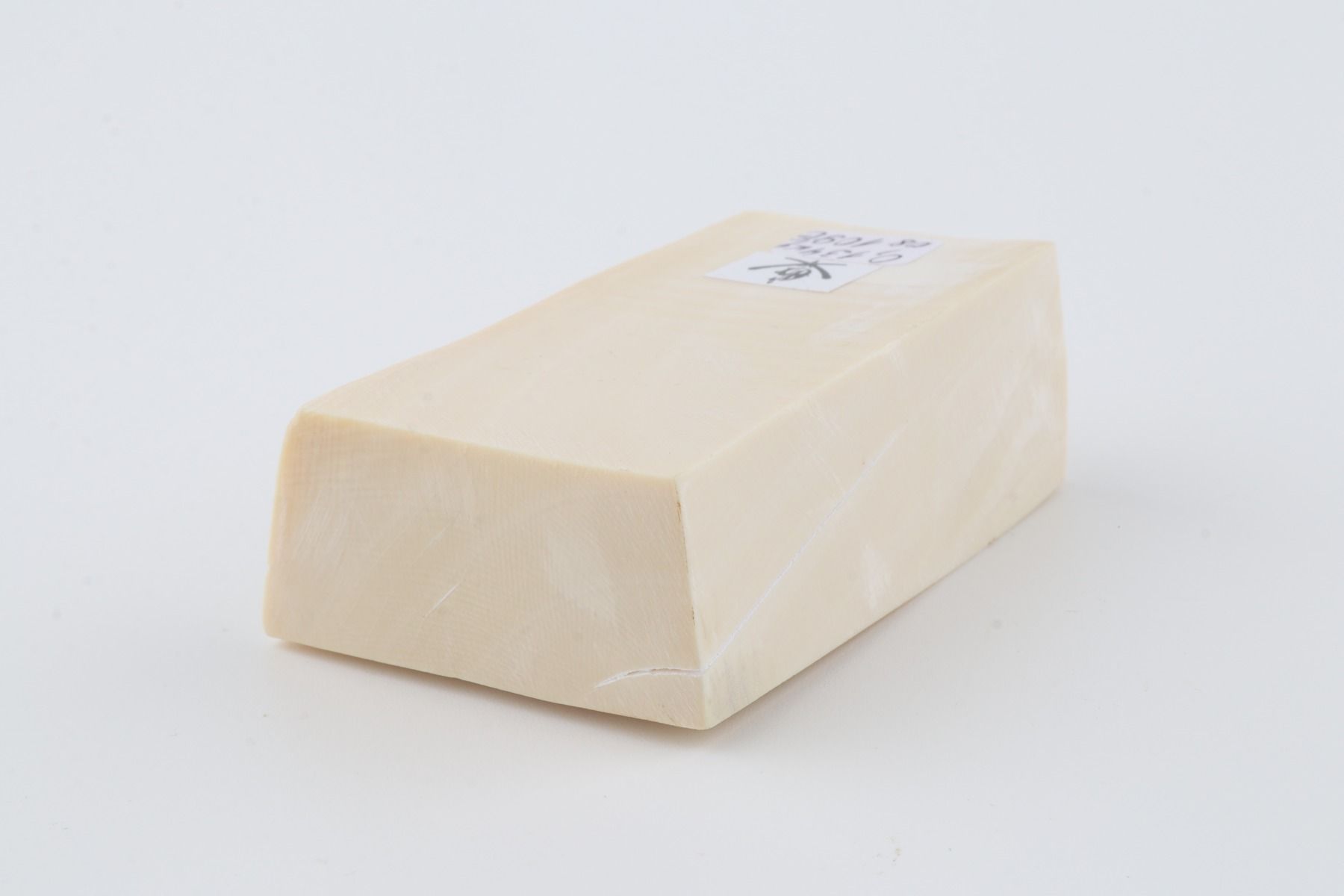 White mammoth ivory segment