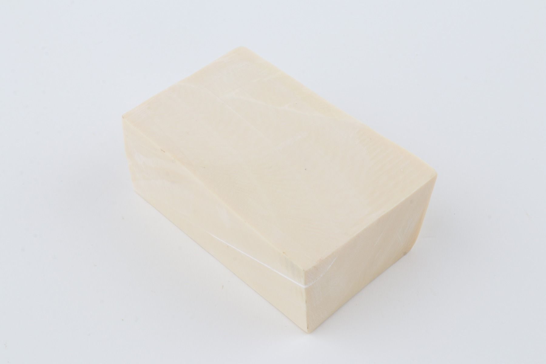 White mammoth ivory segment