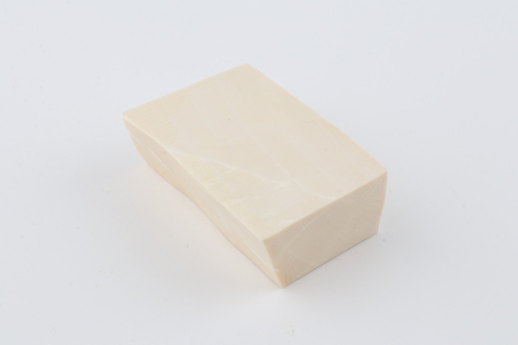White mammoth ivory segment