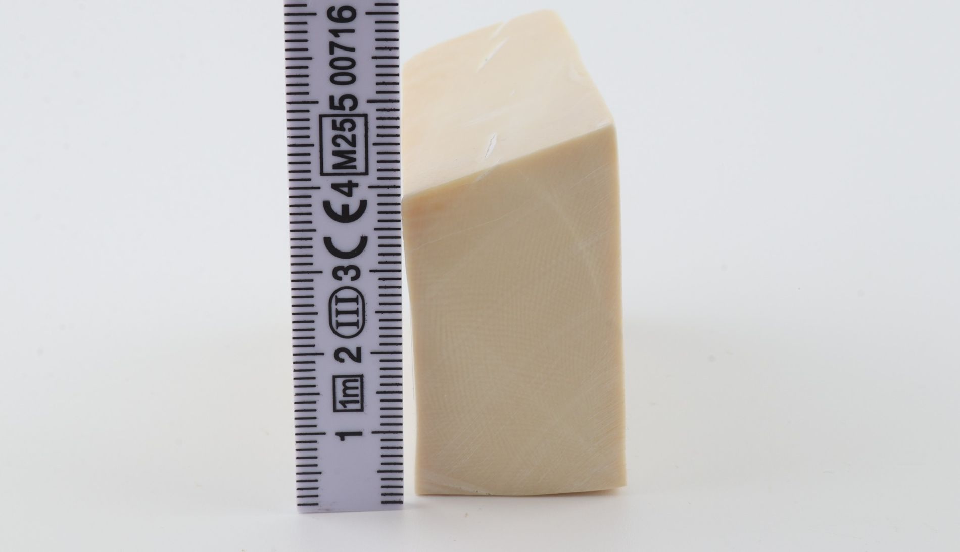 White mammoth ivory segment