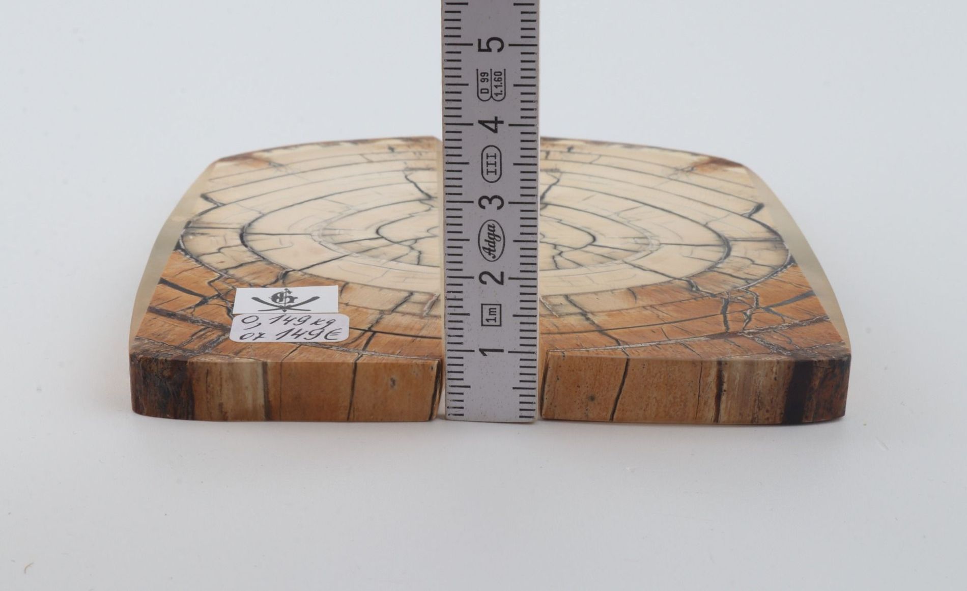 White mammoth ivory scales