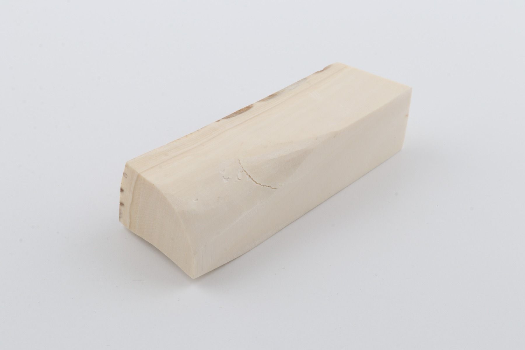 White mammoth ivory segment