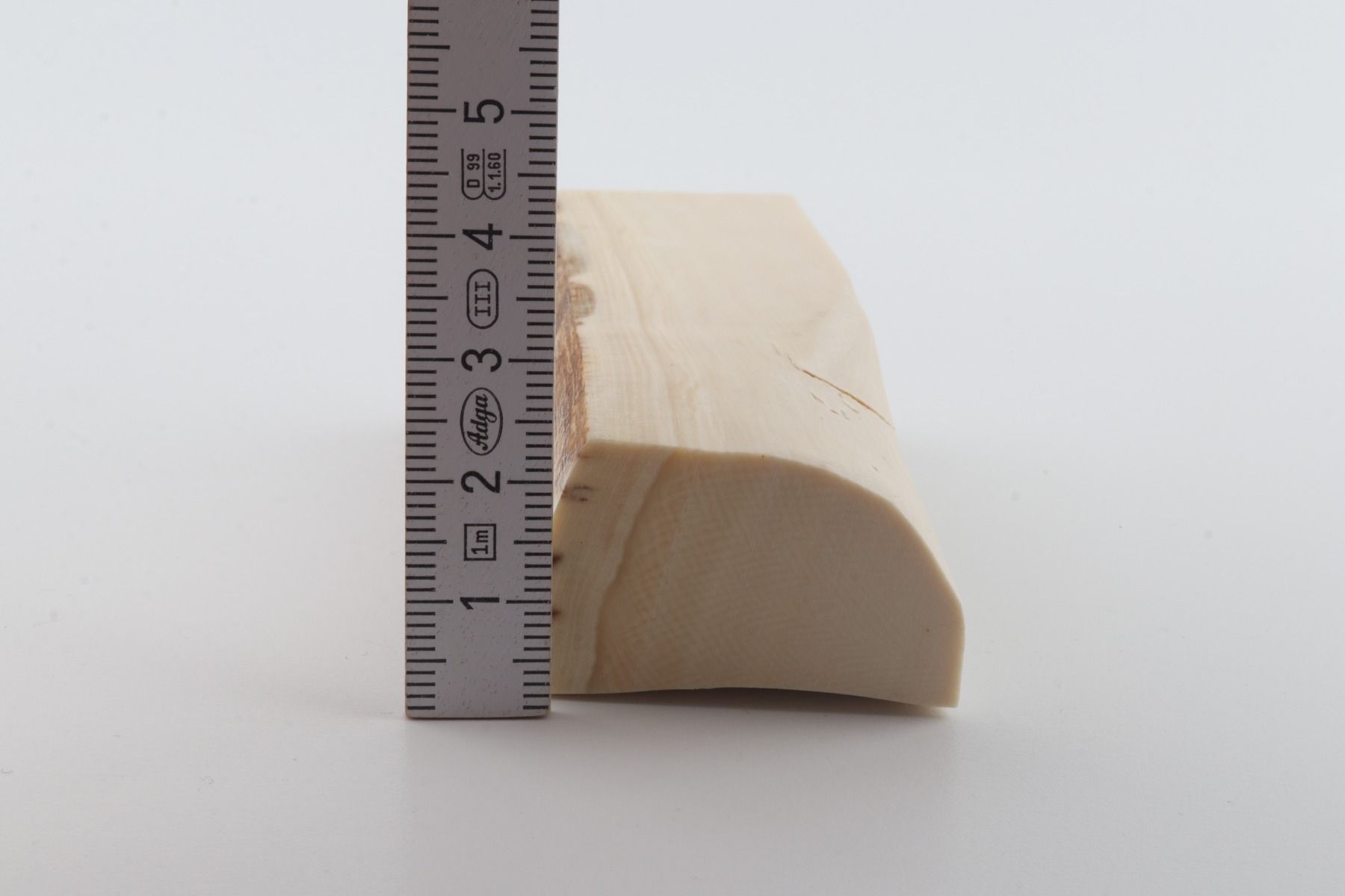 White mammoth ivory segment