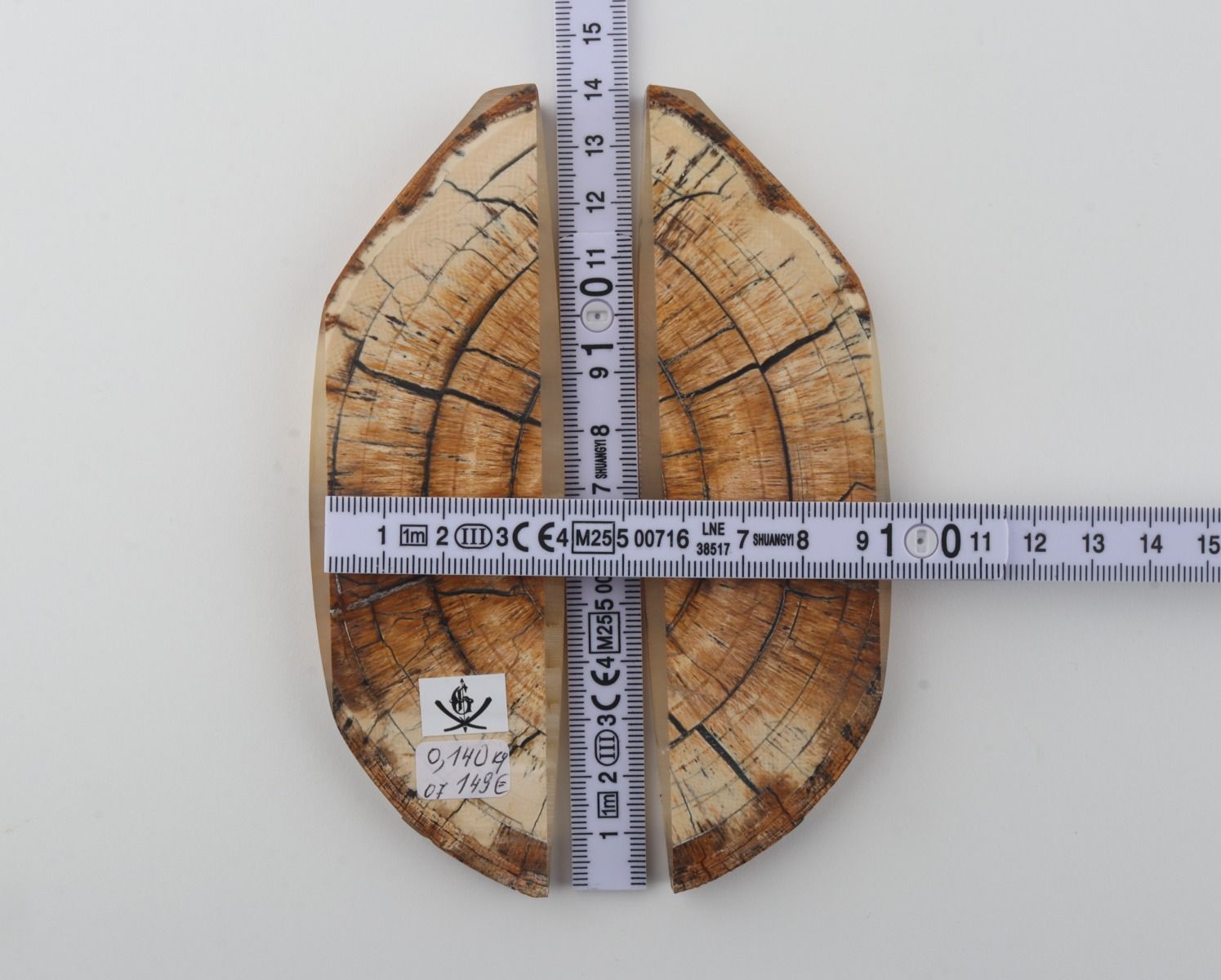 Stabilized mammoth ivory scales