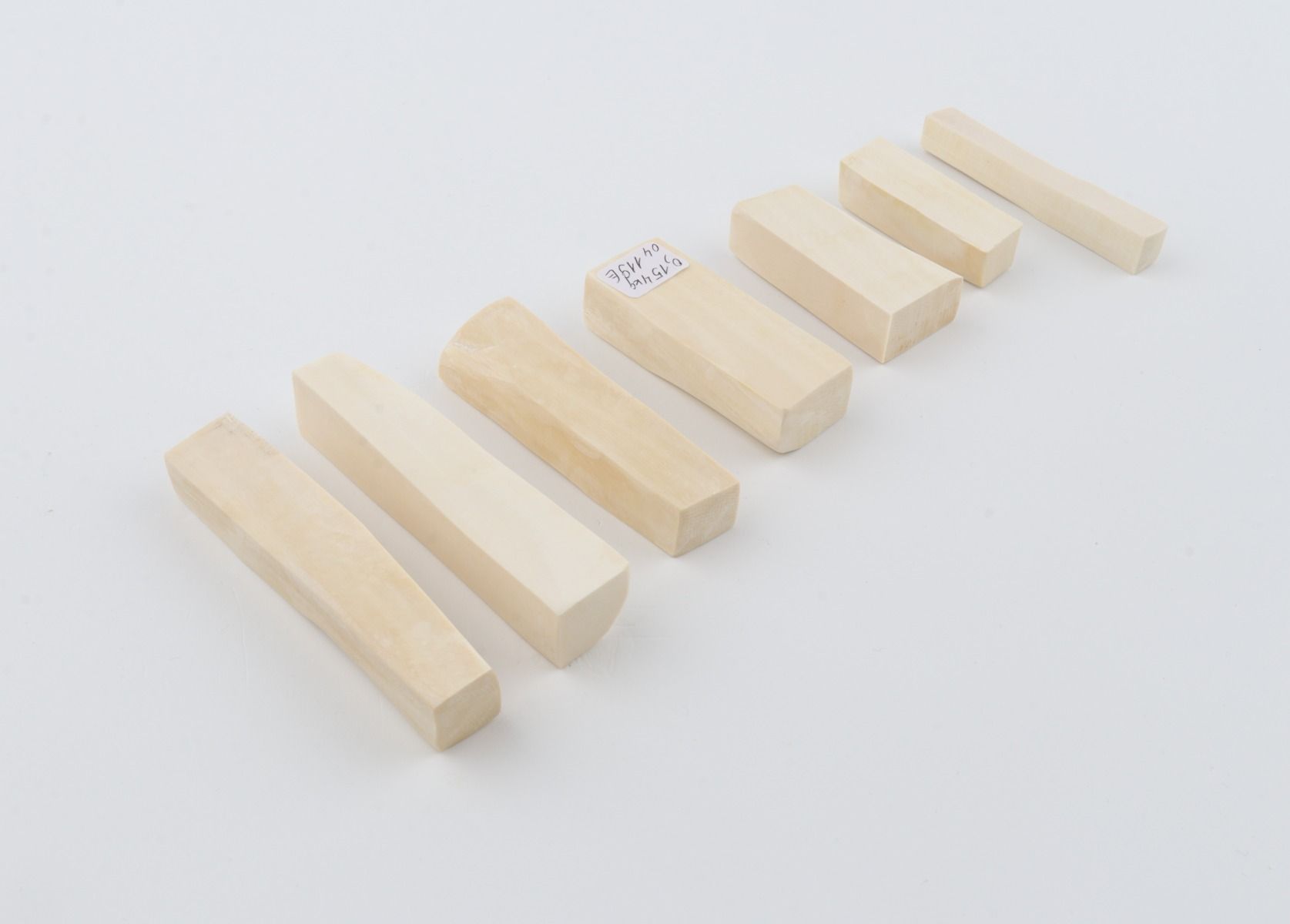 White mammoth ivory segments