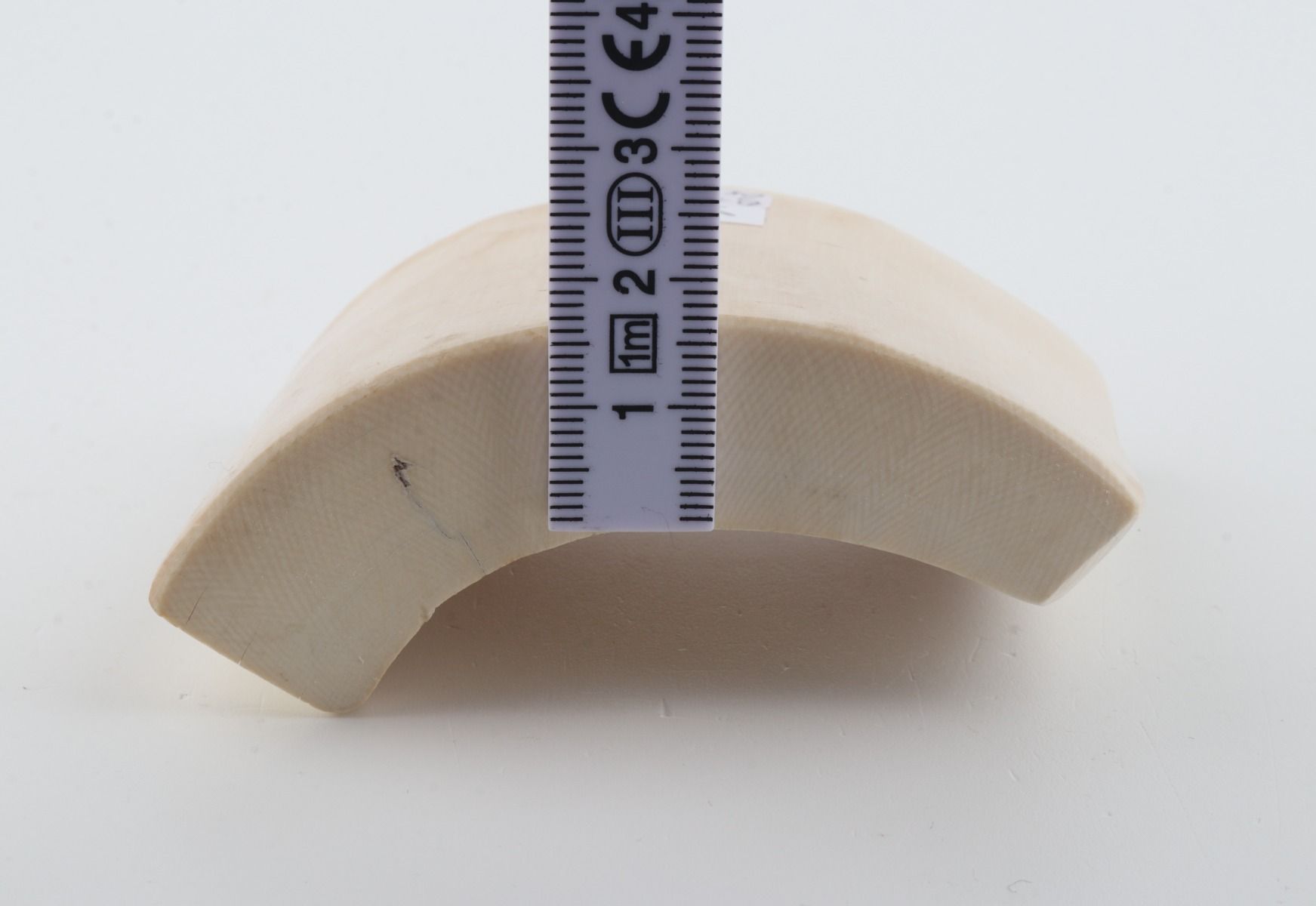 White mammoth ivory piece