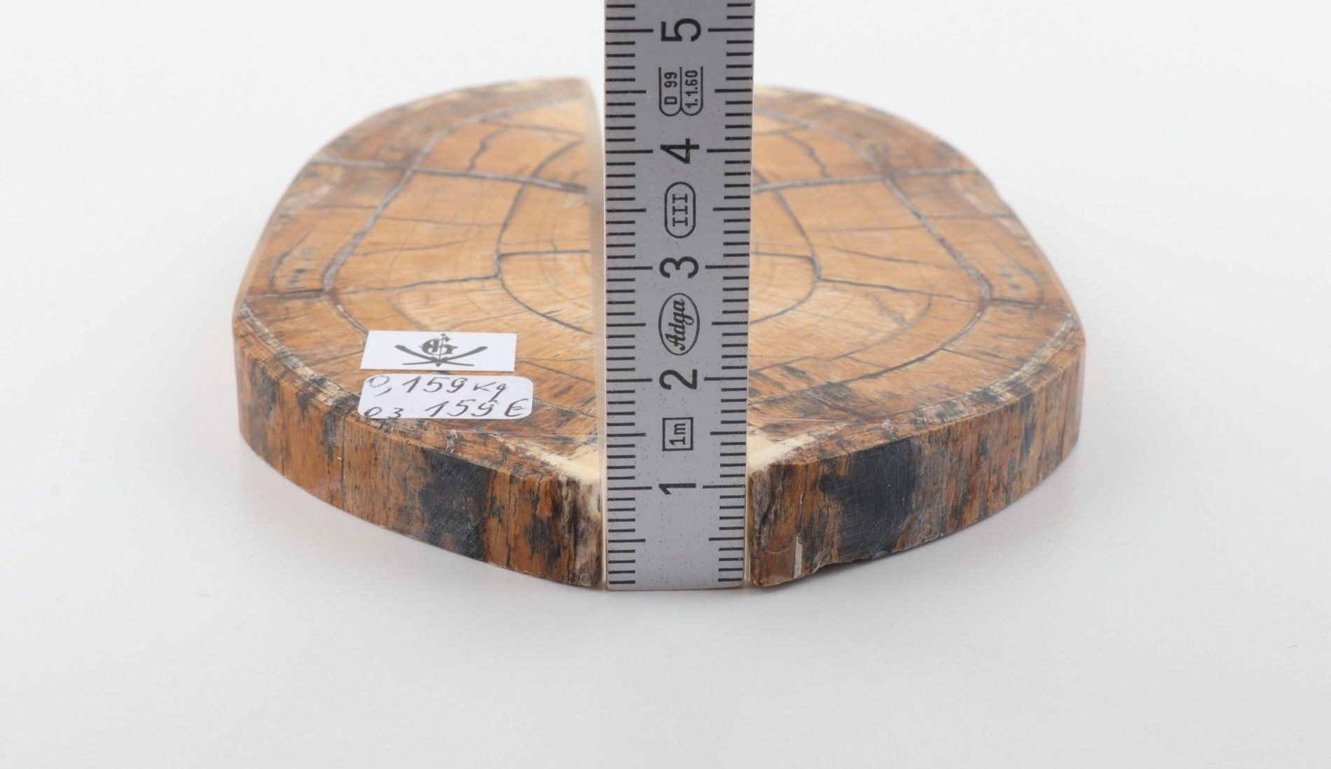 Stabilized mammoth ivory scales